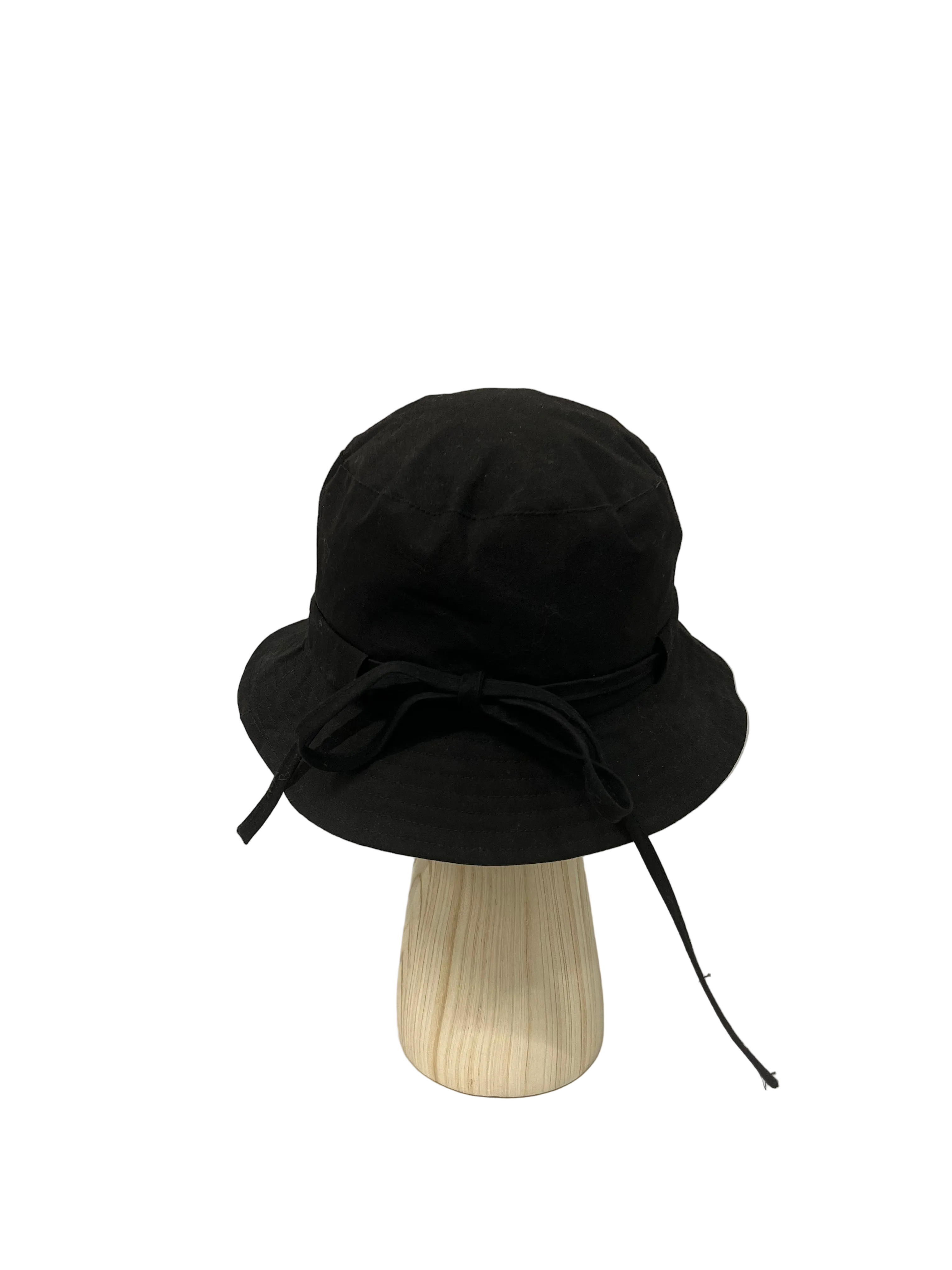 JACQUEMUS/Bucket Hat/OS/Cotton/BLK/Black bucket hat view 2