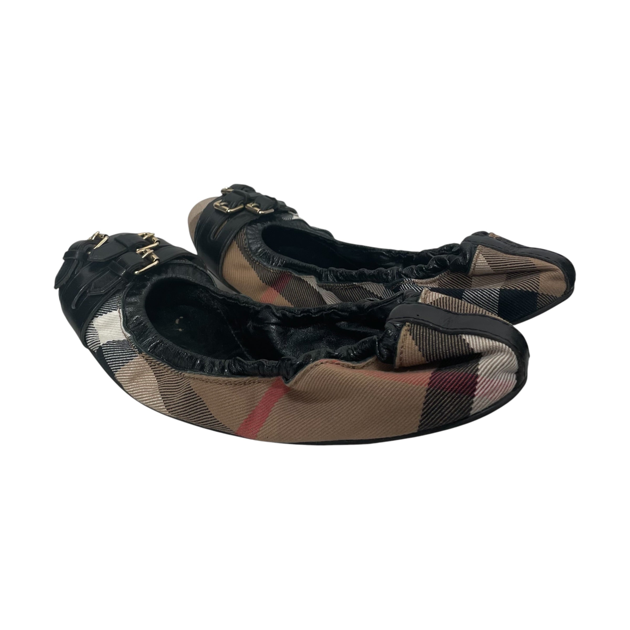 BURBERRY/Flat Shoes/BRW/CANVAS FLATS view 2