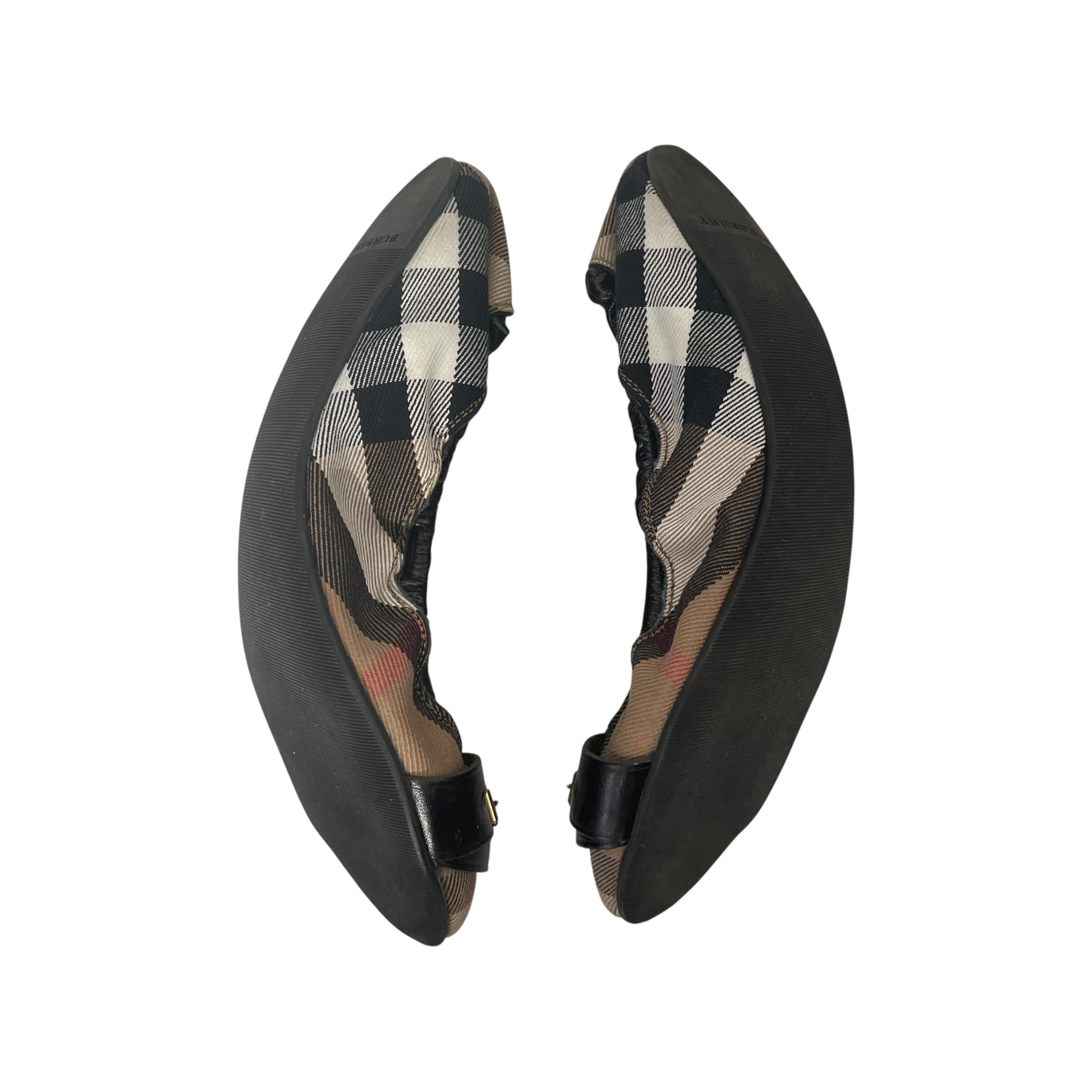 BURBERRY/Flat Shoes/BRW/CANVAS FLATS view 4