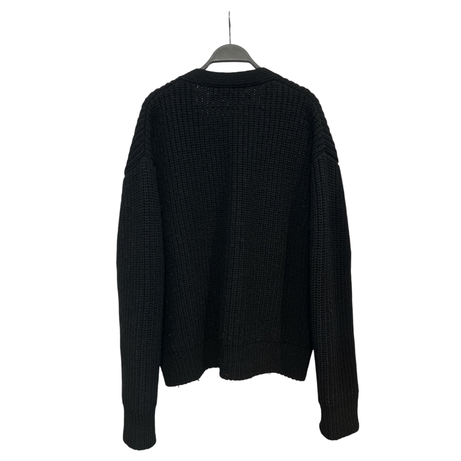 BARE KNUCKLES/Heavy Cardigan/M/Cotton/BLK/HEAVY CARDIGAN view 2