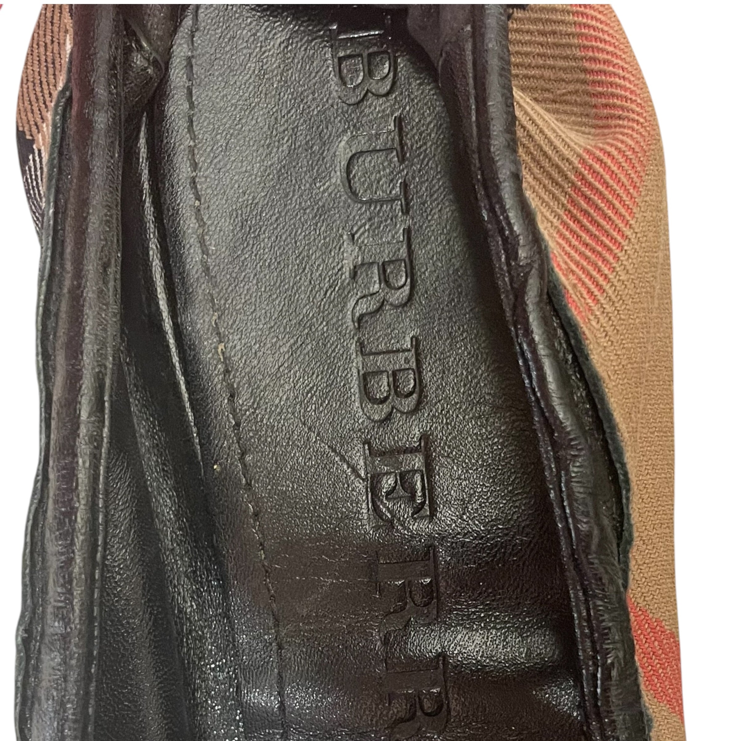 BURBERRY/Flat Shoes/BRW/CANVAS FLATS view 5