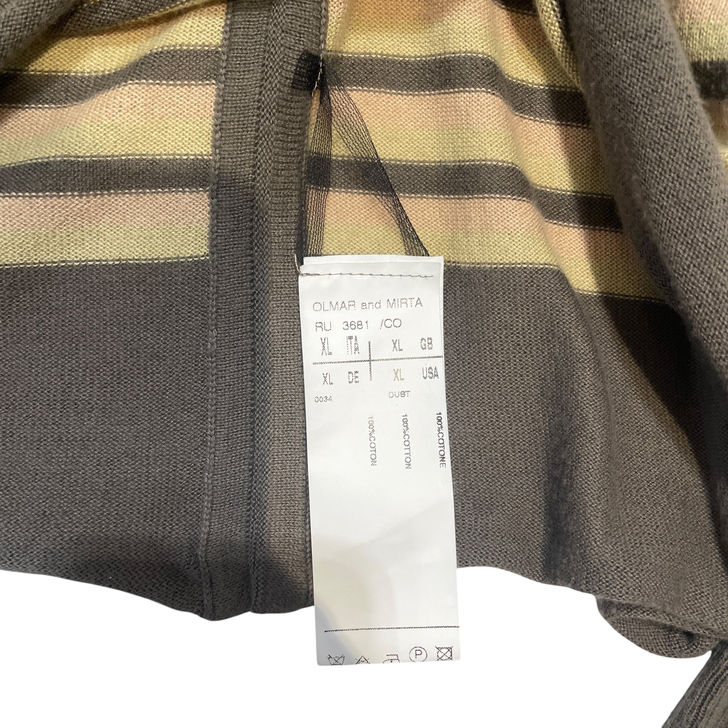 Rick Owens/LS T-Shirt/L/Cotton/MLT/Stripe/Stipped Longsleve view 3