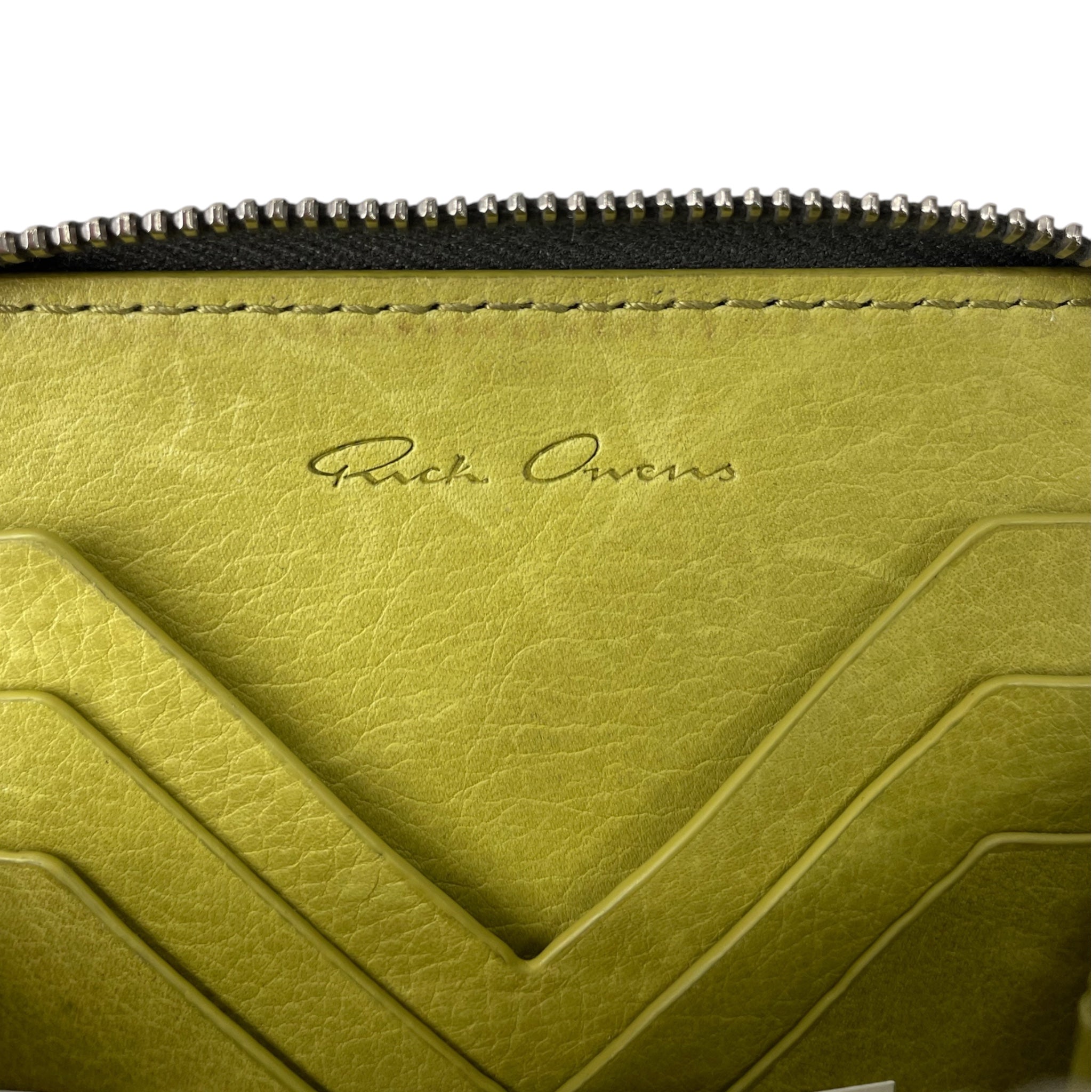Rick Owens/Wallet/Leather/GRN/M's/LIGHT GREEN/ 2 STITCH LINES view 3