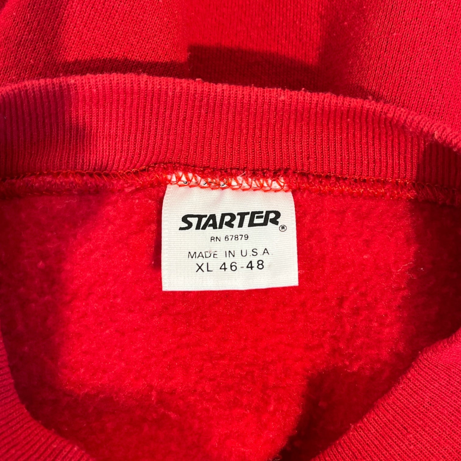 STARTER/Sweatshirt/XL/Glitter/Cotton/RED/1989 Micheal Jordan view 3