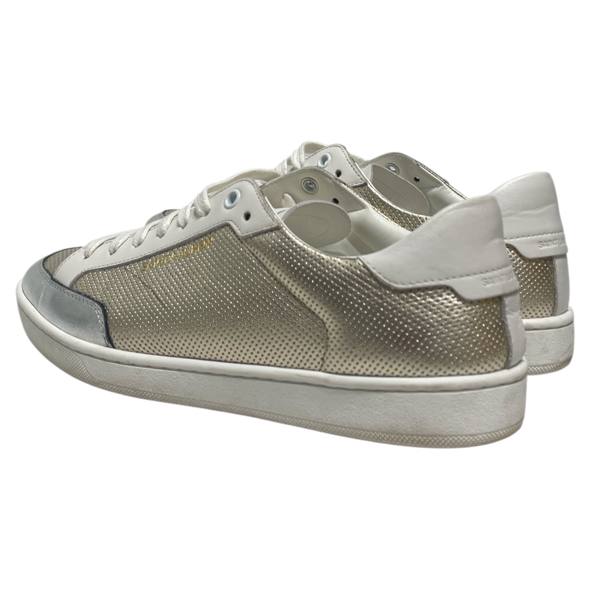 YVES SAINT LAURENT/Low-Sneakers/EU 40/Leather/WHT/Andy leather trainers view 2