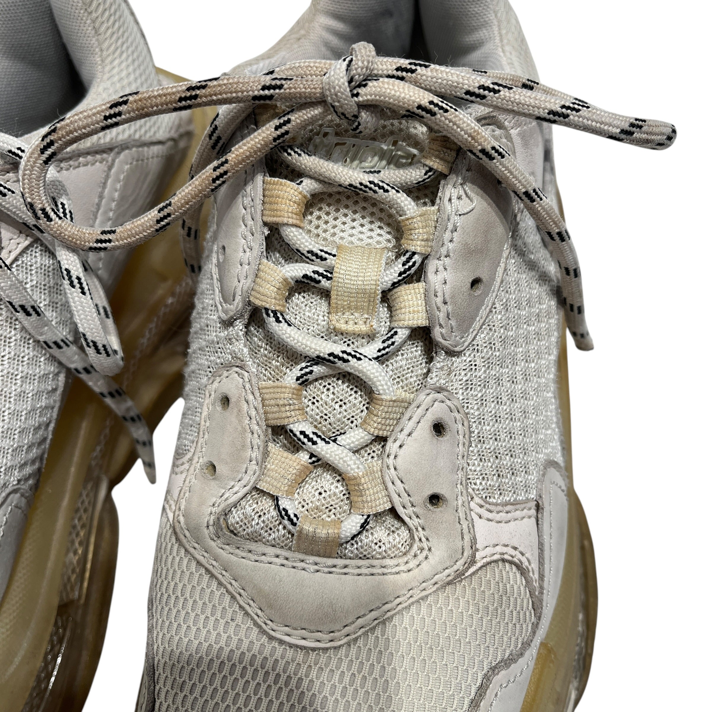 BALENCIAGA/Low-Sneakers/EU 42/CRM/TRIPLE S WHITE view 4