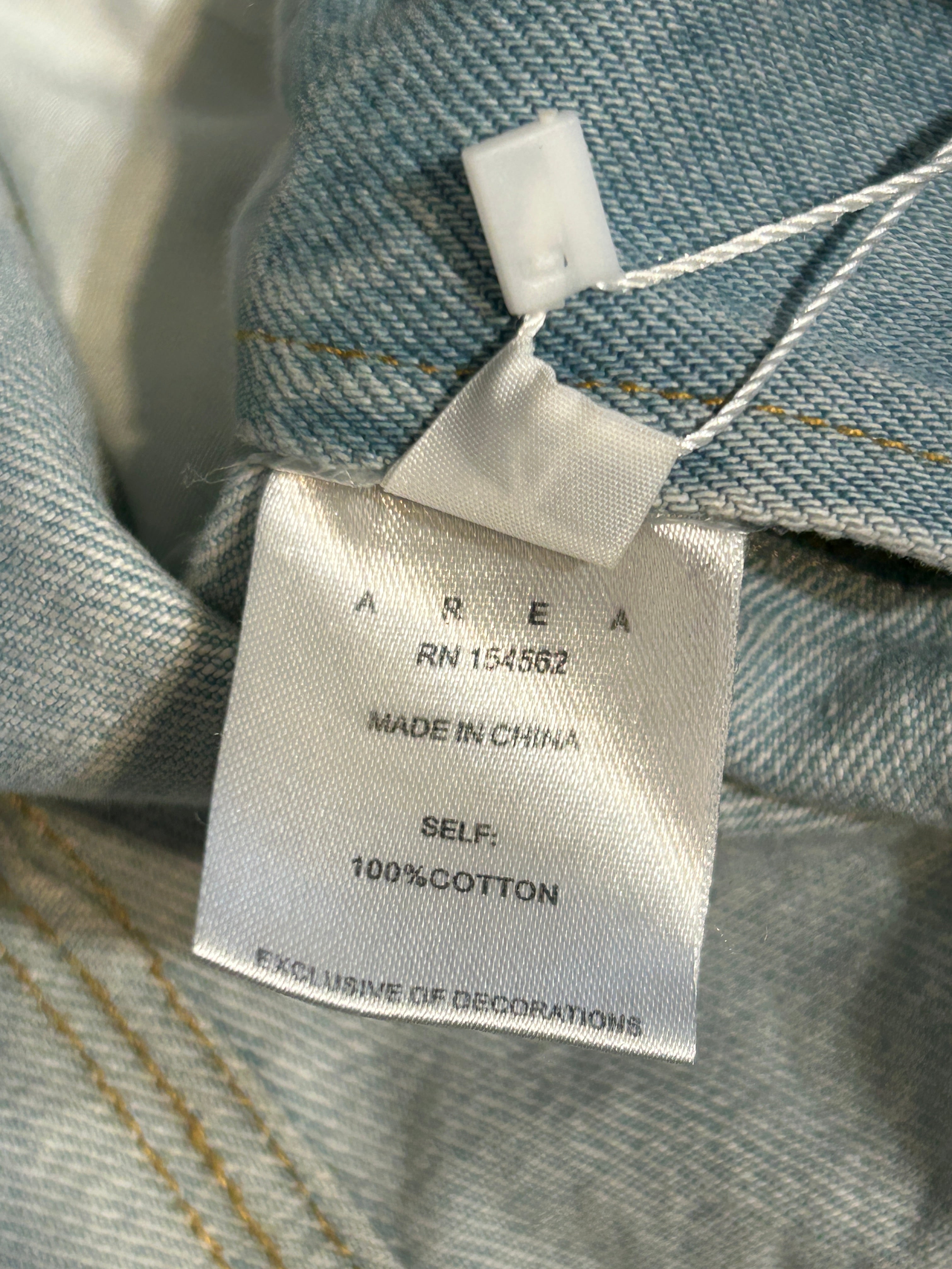 AREA/Denim Jkt/4/Denim/BLU/Crystal Trim Jacket view 6