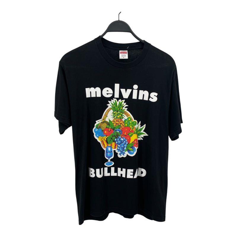 Supreme/T-Shirt/M/Cotton/BLK/MELVINS BULLHEAD
