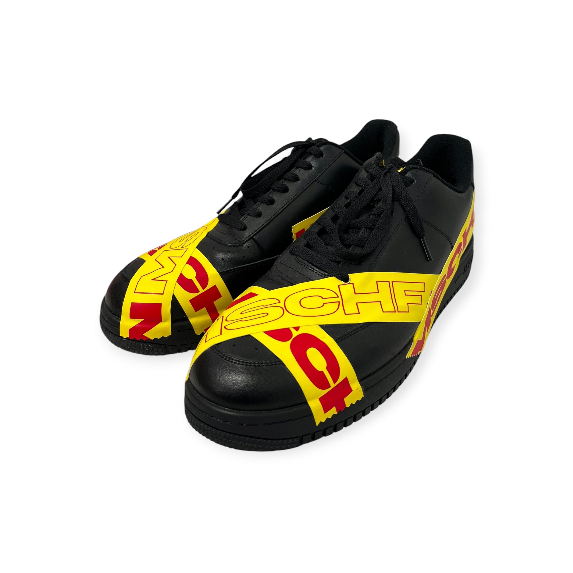 MSCHF/Low-Sneakers/US 12/Leather/BLK/YELLOW CAUTION TAPE view 5