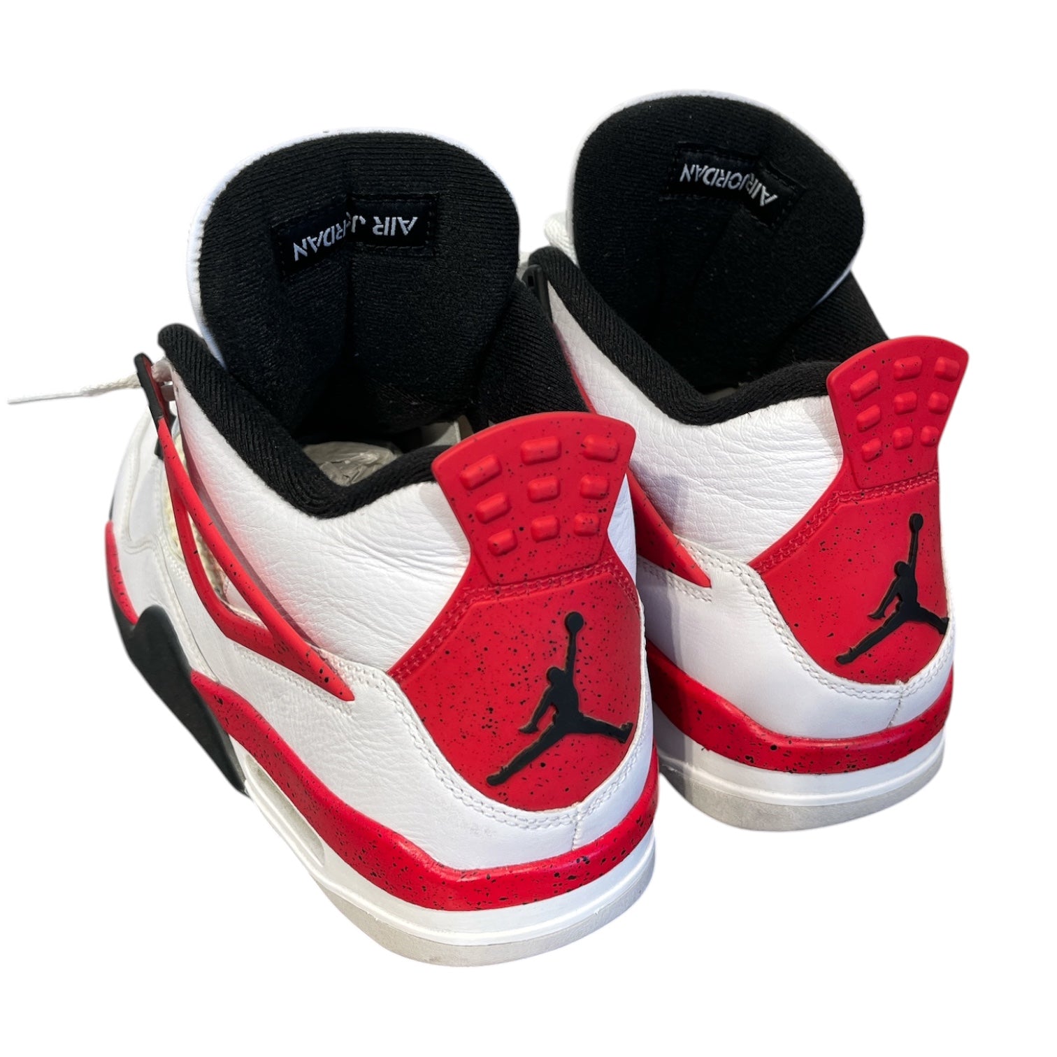 JORDAN BRAND/Hi-Sneakers/US 8.5/Leather/WHT/jordan 4 fire cement view 2