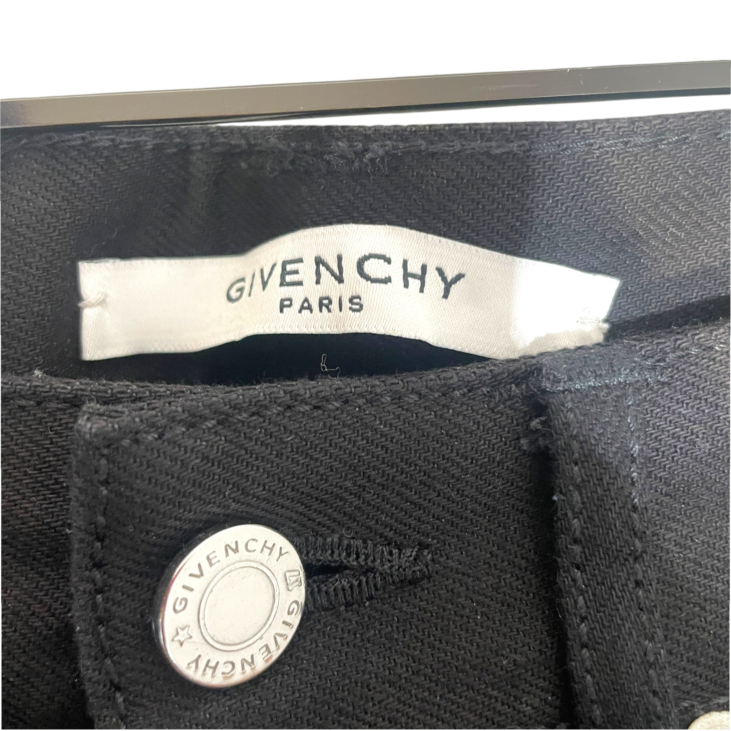 GIVENCHY/Skinny Pants/28/Denim/BLK/ view 3