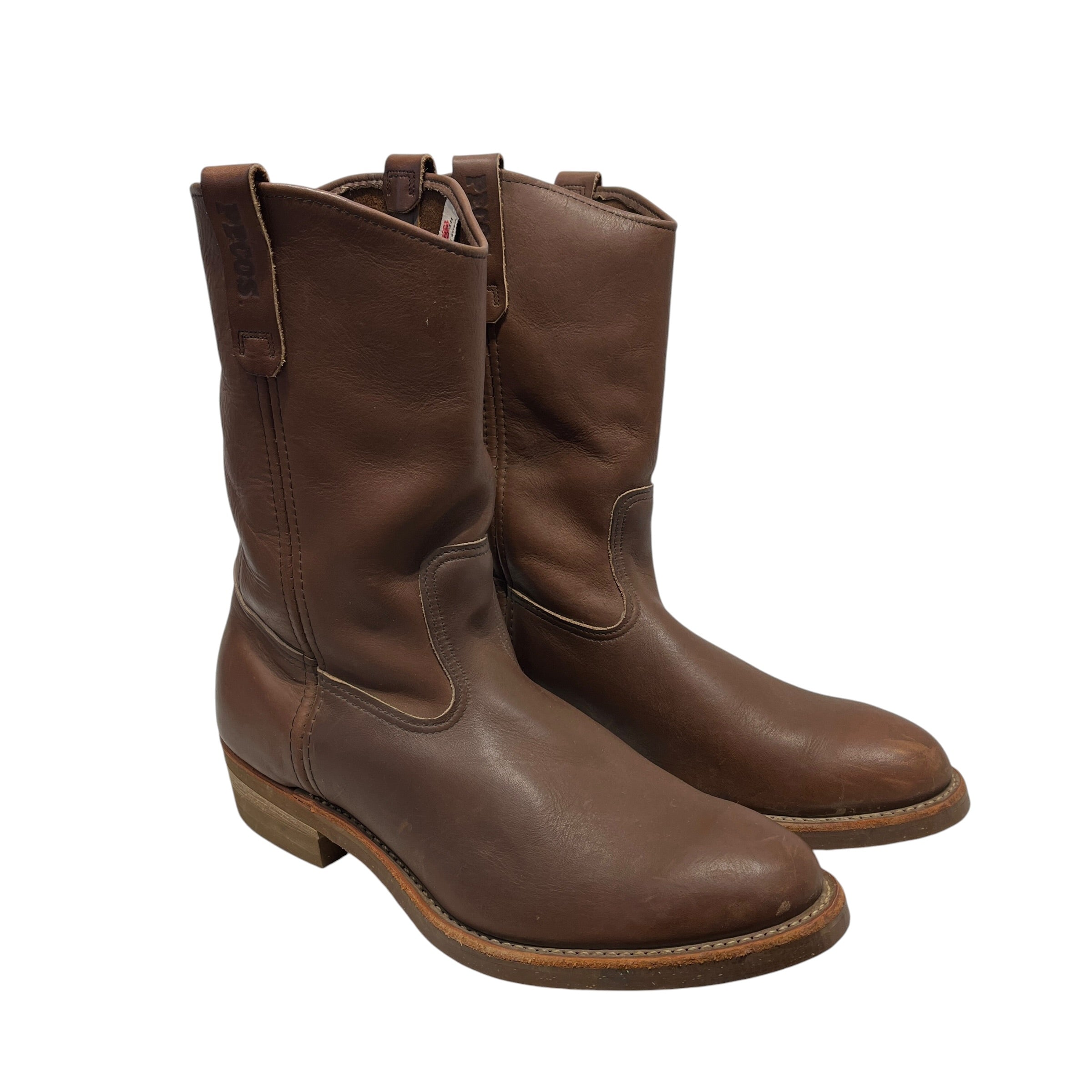 RED WING/Cowboy Boots/US 11/Leather/BRW/1155 Pecos Brown Leather Boots view 1