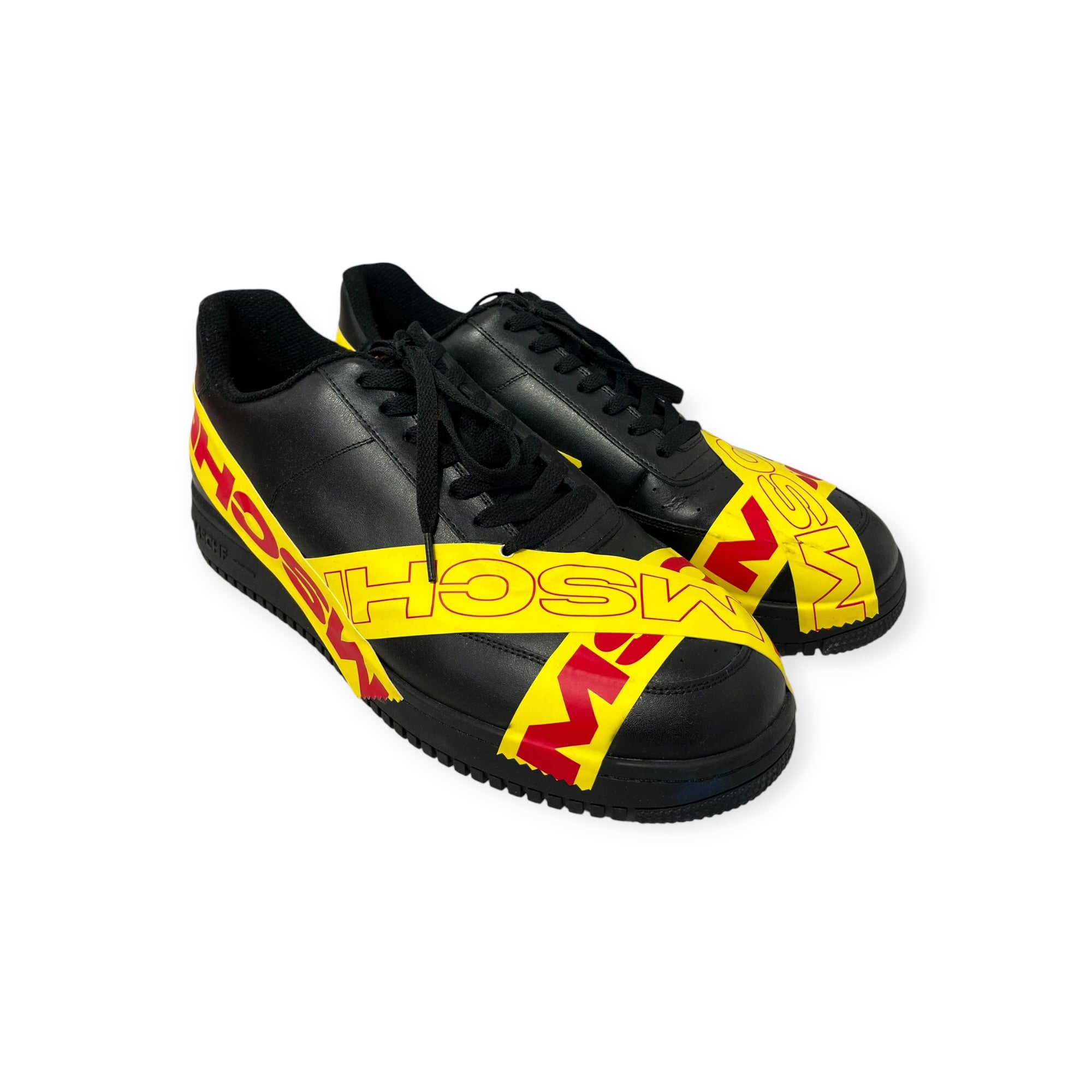 MSCHF/Low-Sneakers/US 12/Leather/BLK/YELLOW CAUTION TAPE view 1