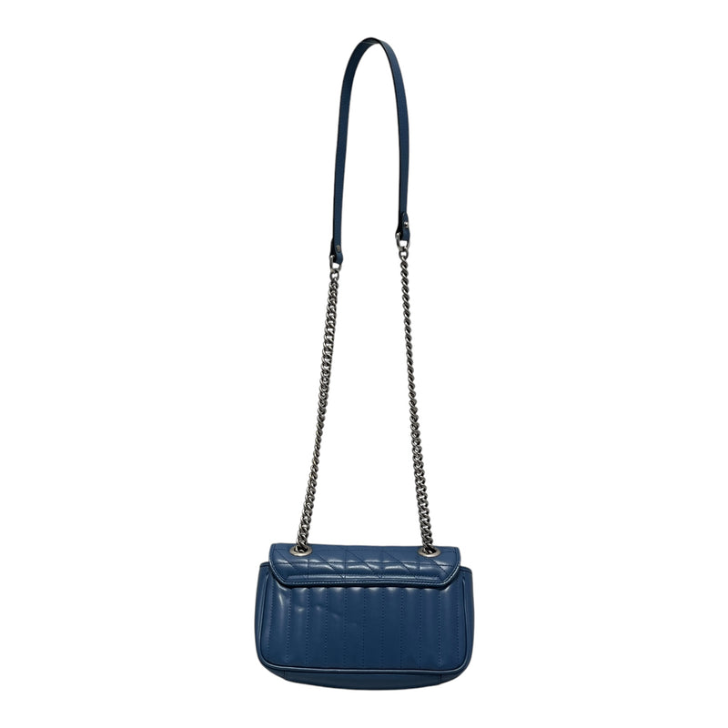 GUCCI/Bag/OS/Leather/BLU/GG MARMONT SHOULDER/