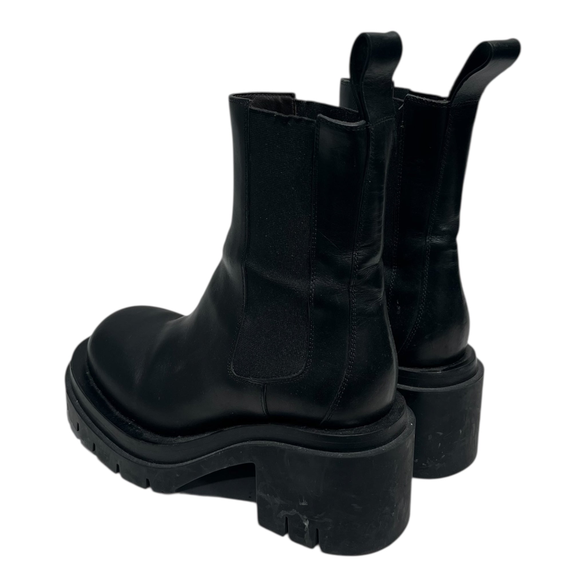 BOTTEGA VENETA/Chelsea Boots/EU 37.5/Leather/BLK/bottega chelsea all black view 2