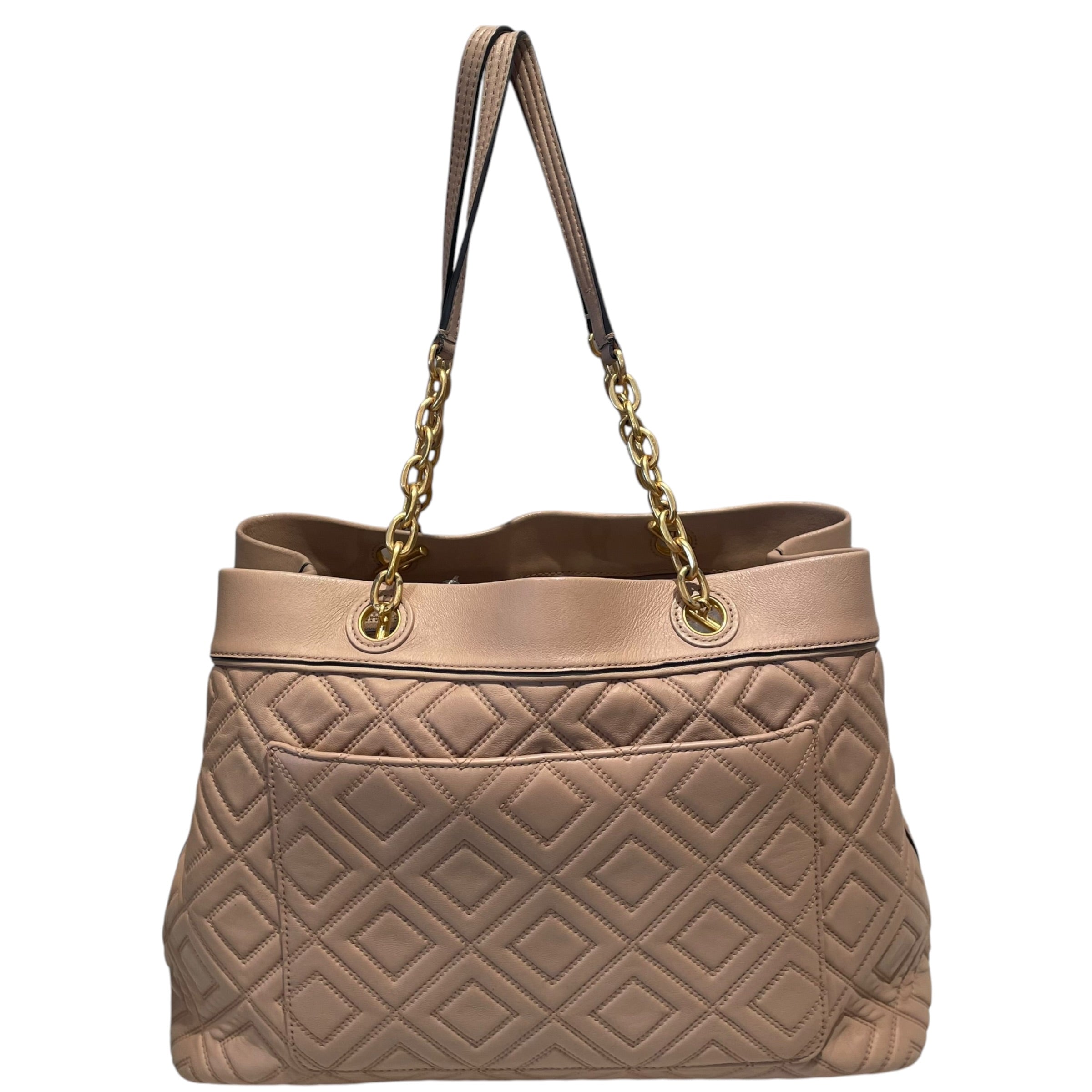 TORY BURCH/Tote Bag/Leather/PNK/Fleming Shell view 2