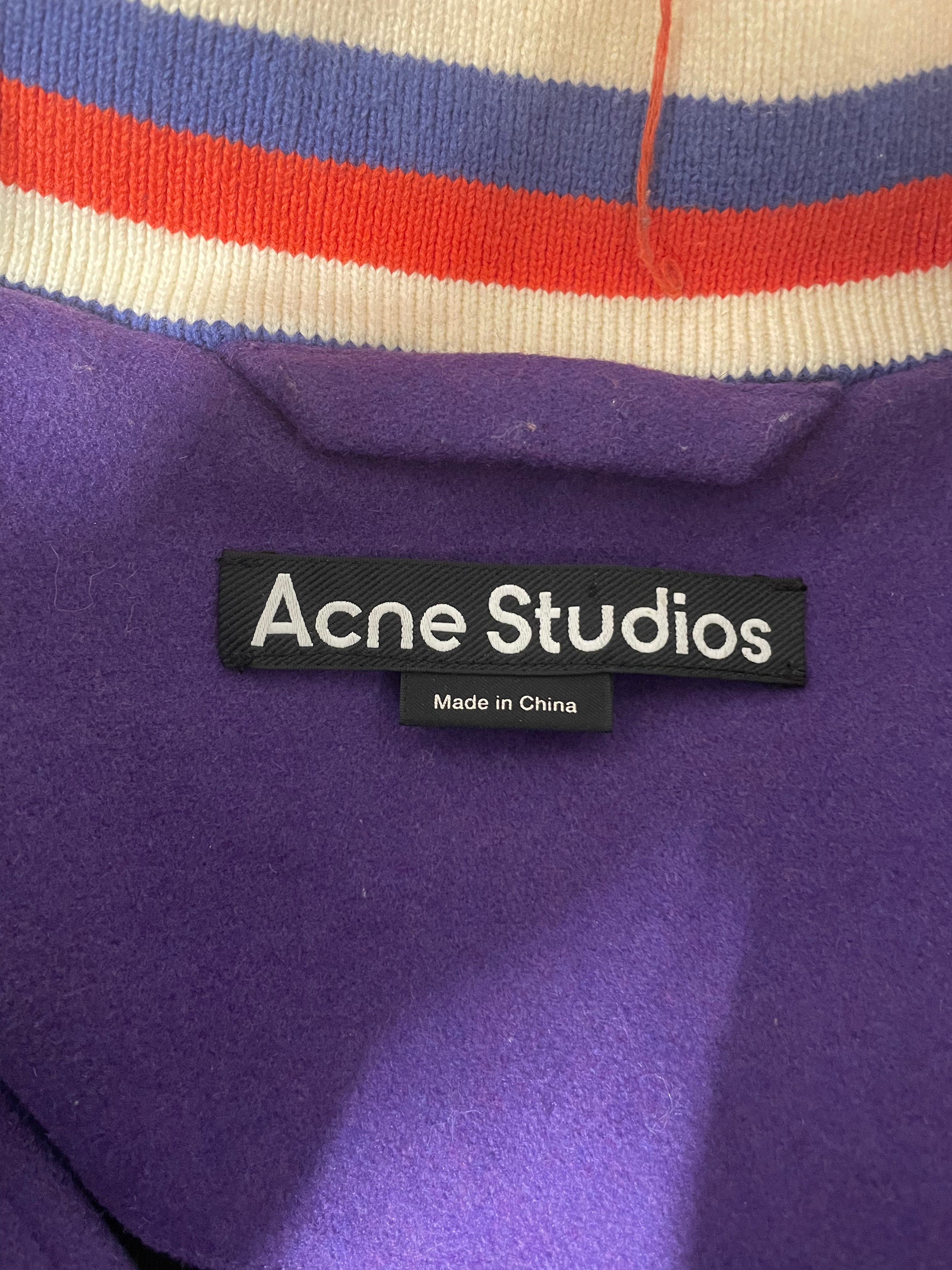 Acne Studios/Baseball Jkt/L/Cotton/PPL/FA-UX-OUTW000064/CRDRY SLEEVE view 3