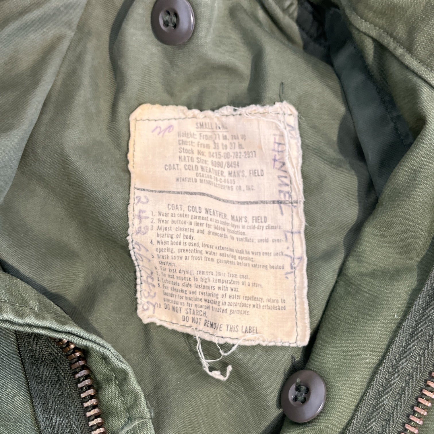 Vintage/Jacket/M/GRN/1960'S MILITARY TRENCH COAT view 3