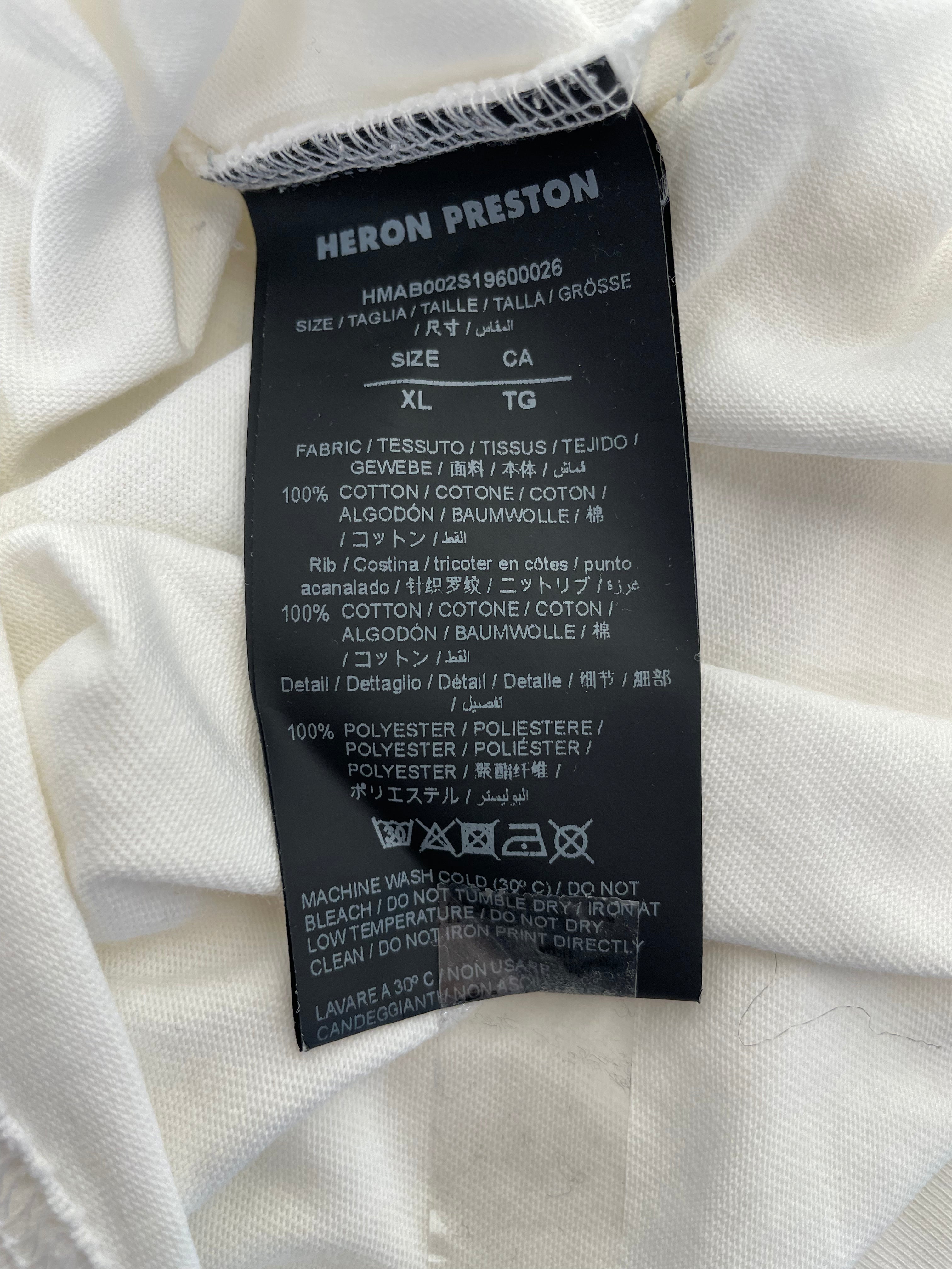 HERON PRESTON/LS T-Shirt/XL/Cotton/WHT/Graphic/ view 4