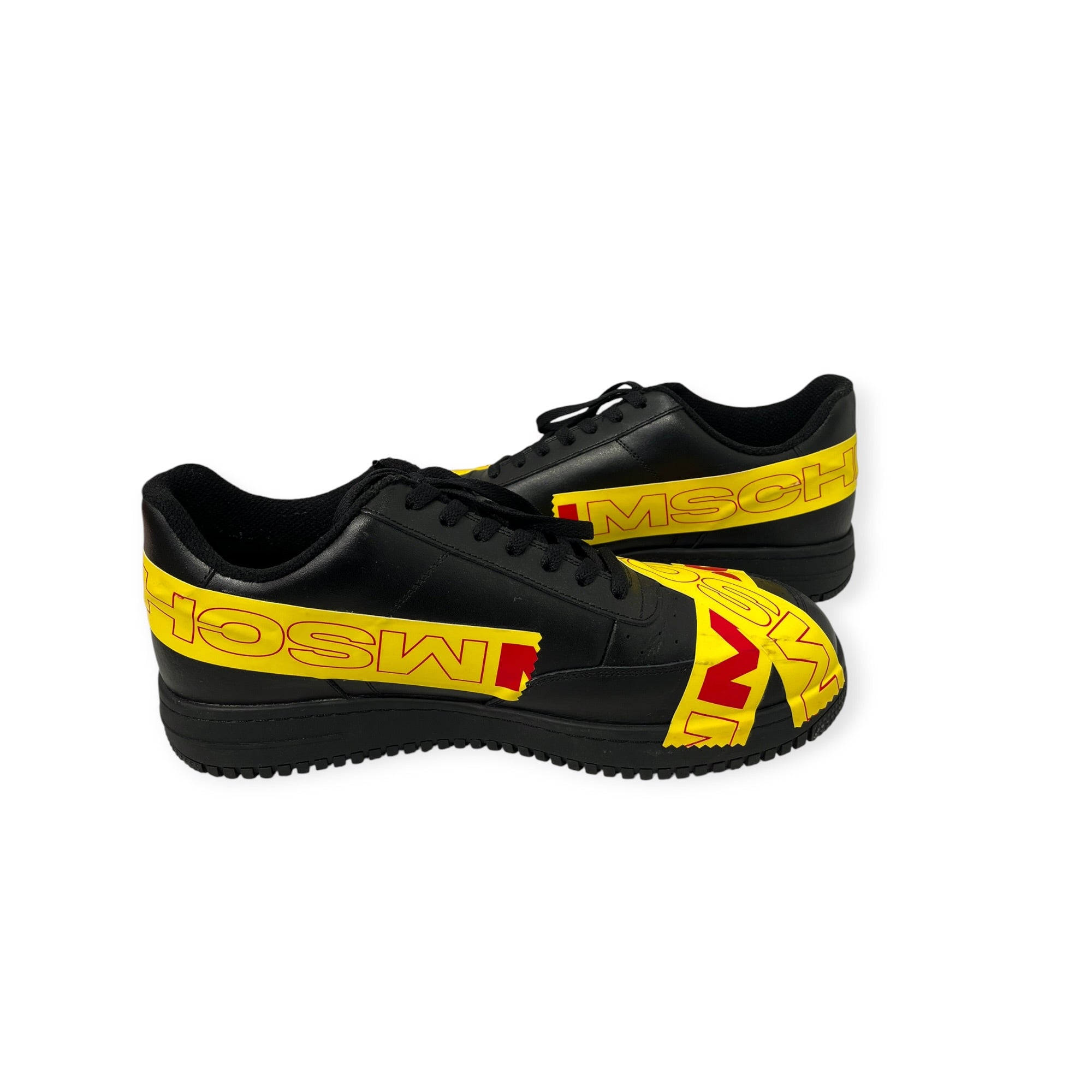 MSCHF/Low-Sneakers/US 12/Leather/BLK/YELLOW CAUTION TAPE view 7