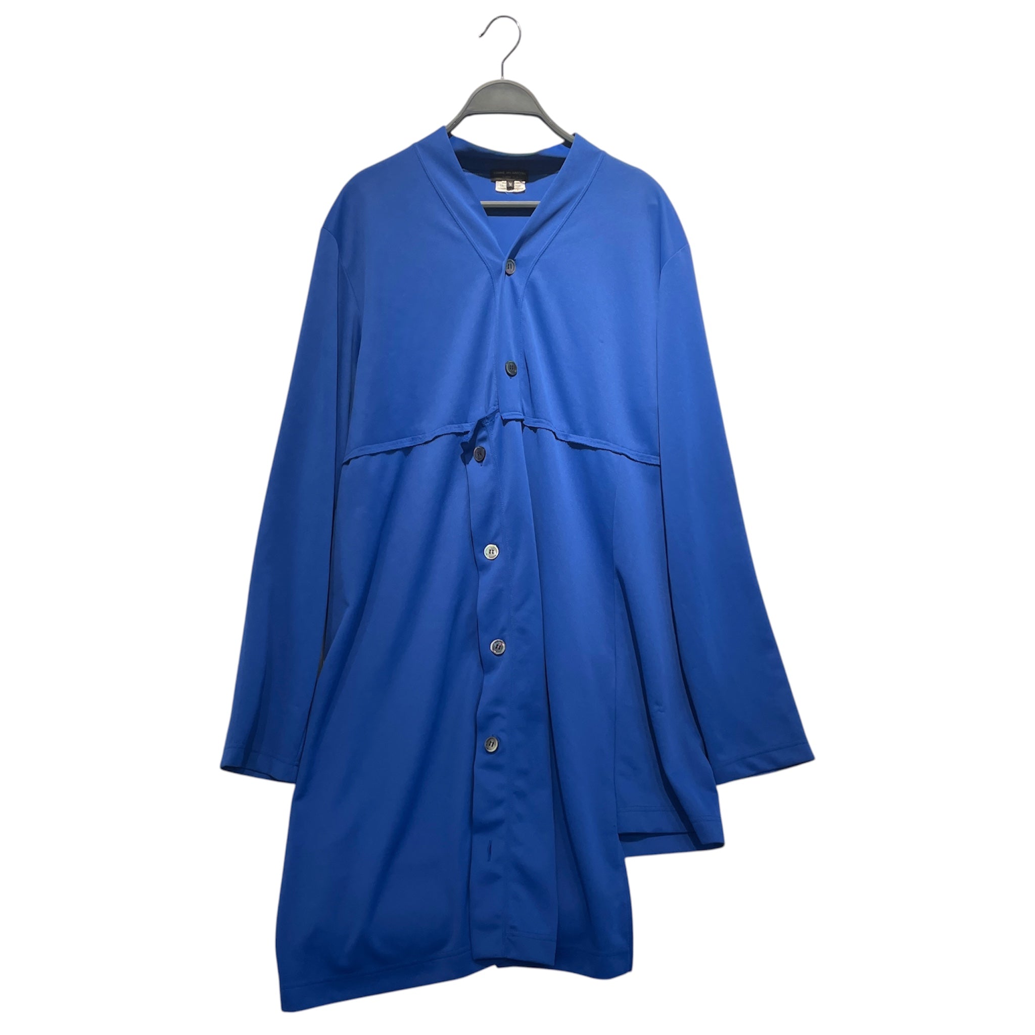 COMME des GARCONS HOMME PLUS/Cardigan/M/Polyester/BLU/Long Blue Cardigan view 1