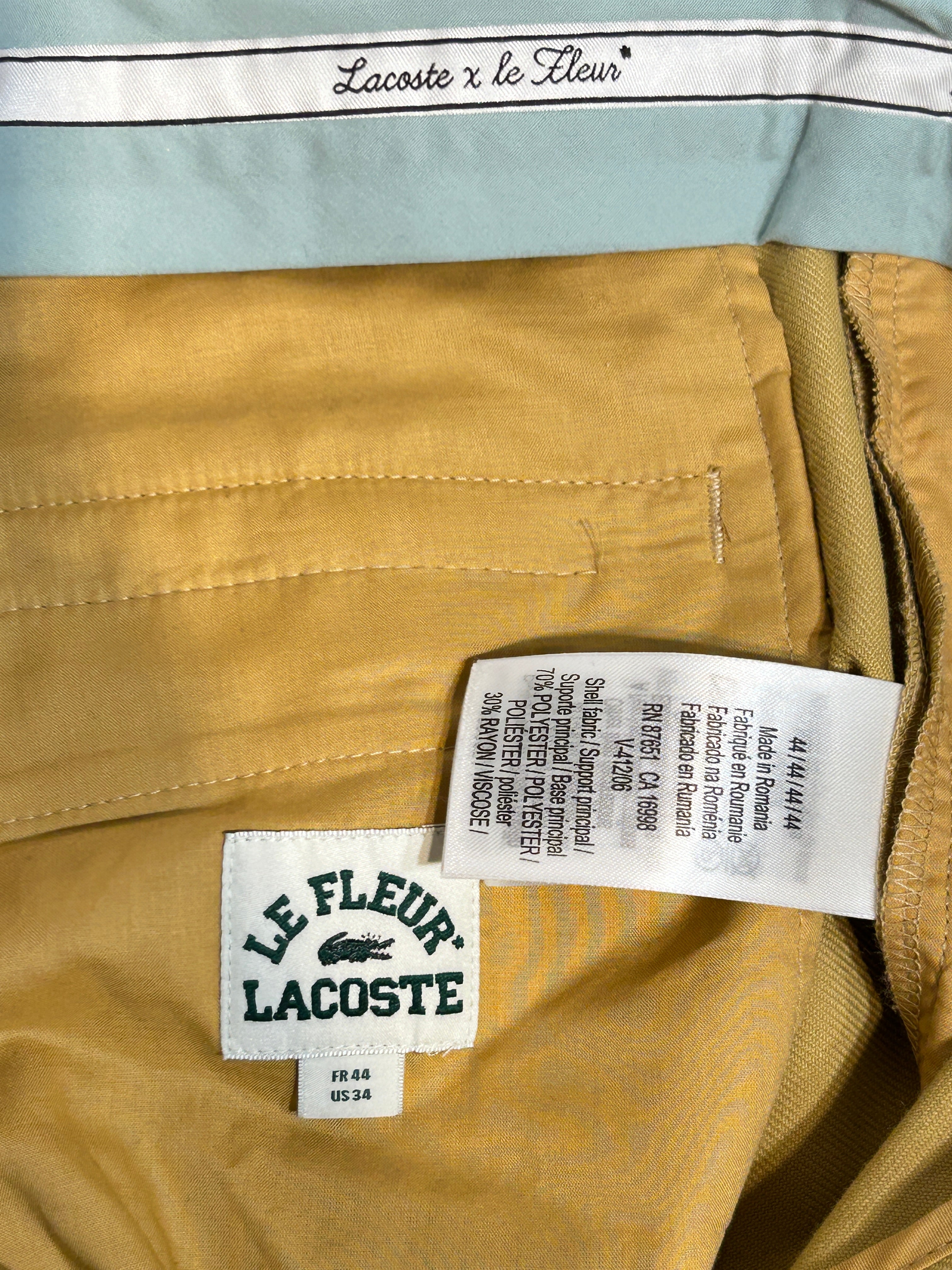 LACOSTE/Golf Le Fleur(Le Fleur)/Bootcut Pants/34/Cotton/CML/ view 6