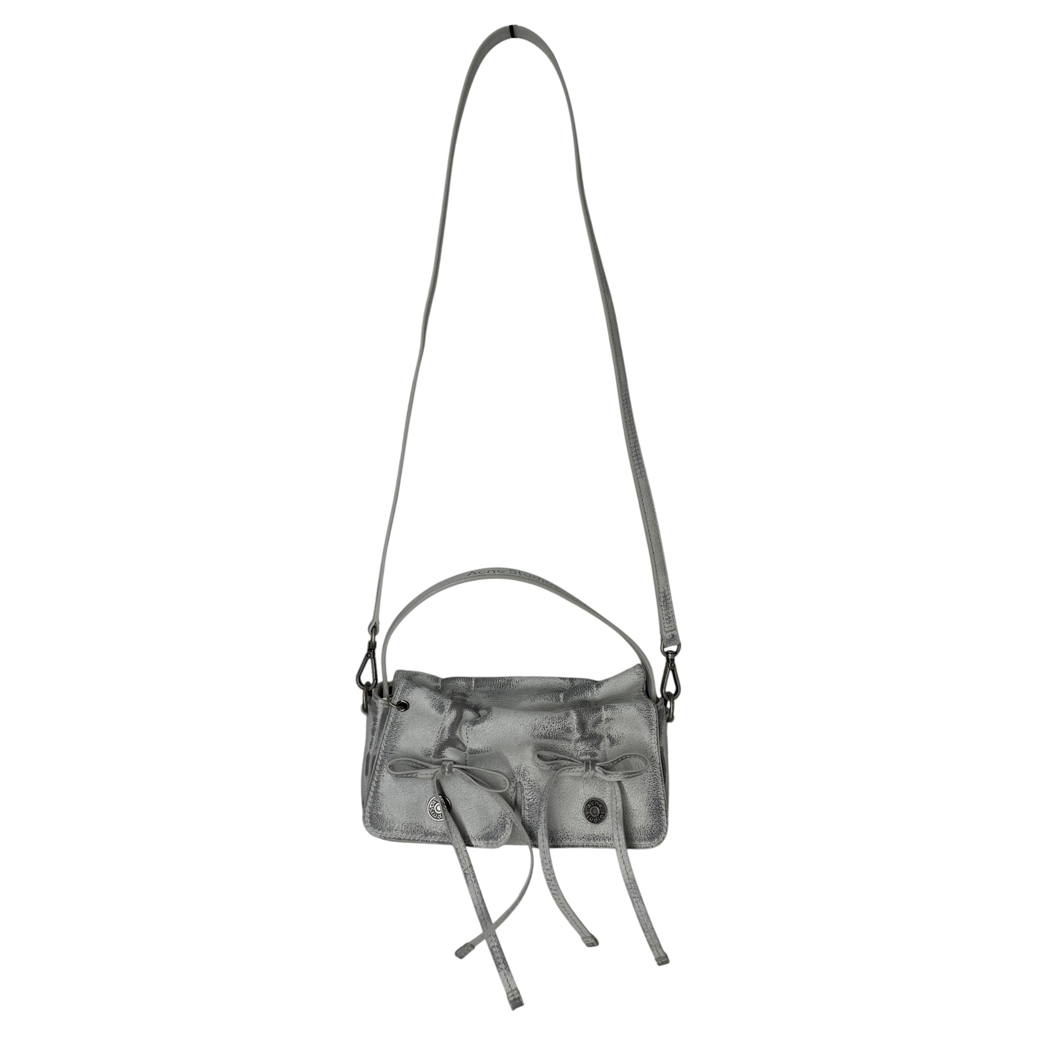 Acne Studios/Cross Body Bag/Leather/WHT/MLT POCKET BOW BAG BNWT view 3