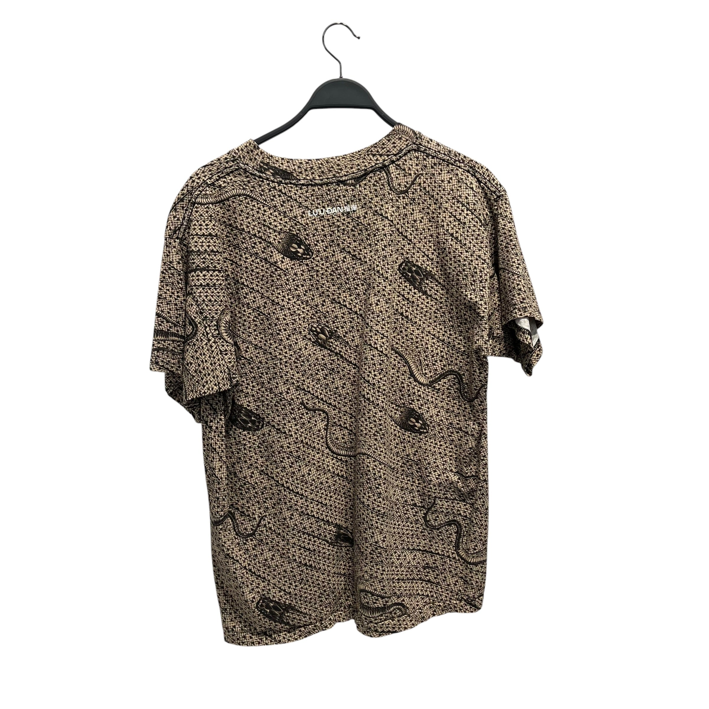 LUU DAN/T-Shirt/L/Cotton/CML/Animal Pattern/SNAKE PRINT view 2