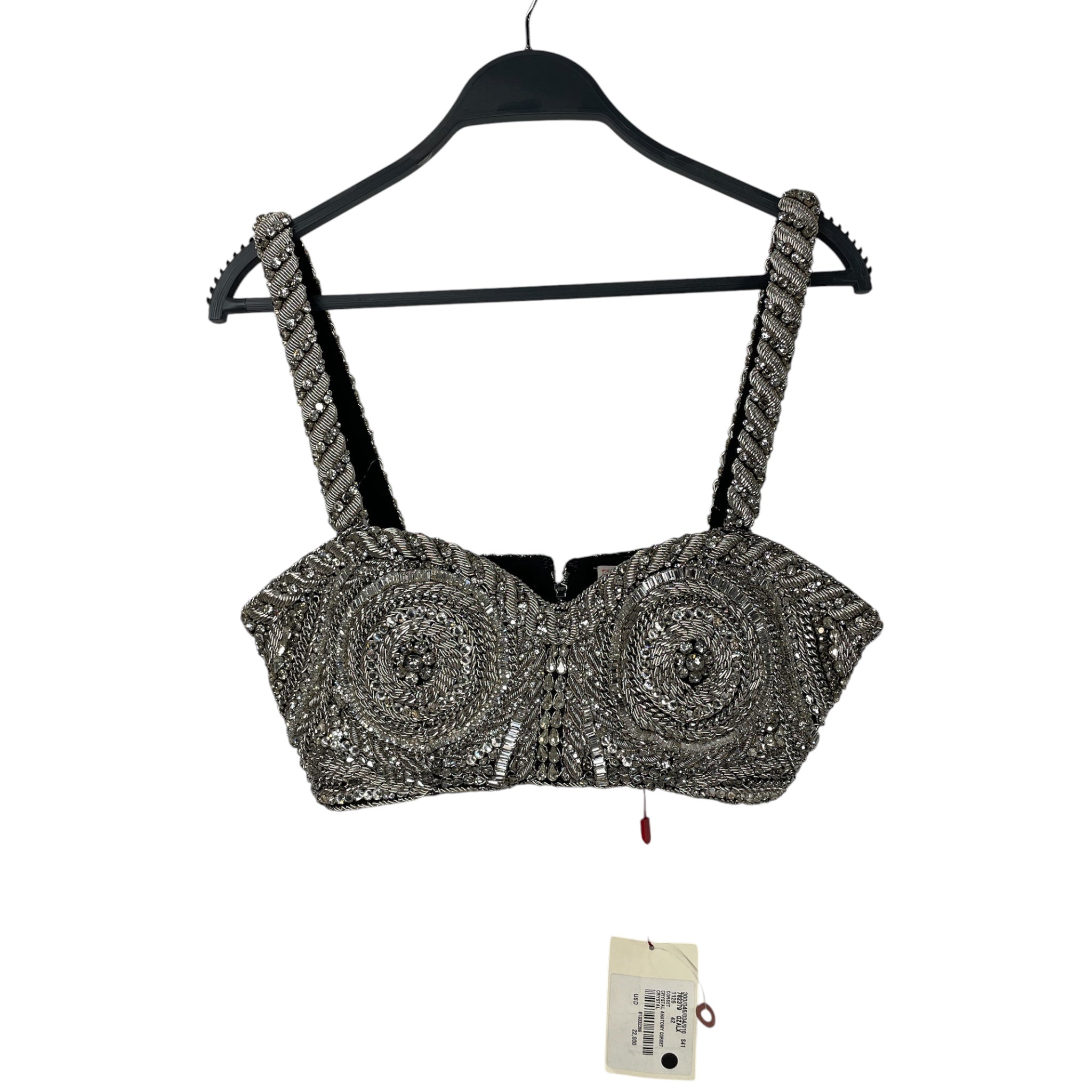 Alexander McQueen/SL Shirt/42/SLV/CRYSTAL ANATOMY CORSET W TAGS view 1