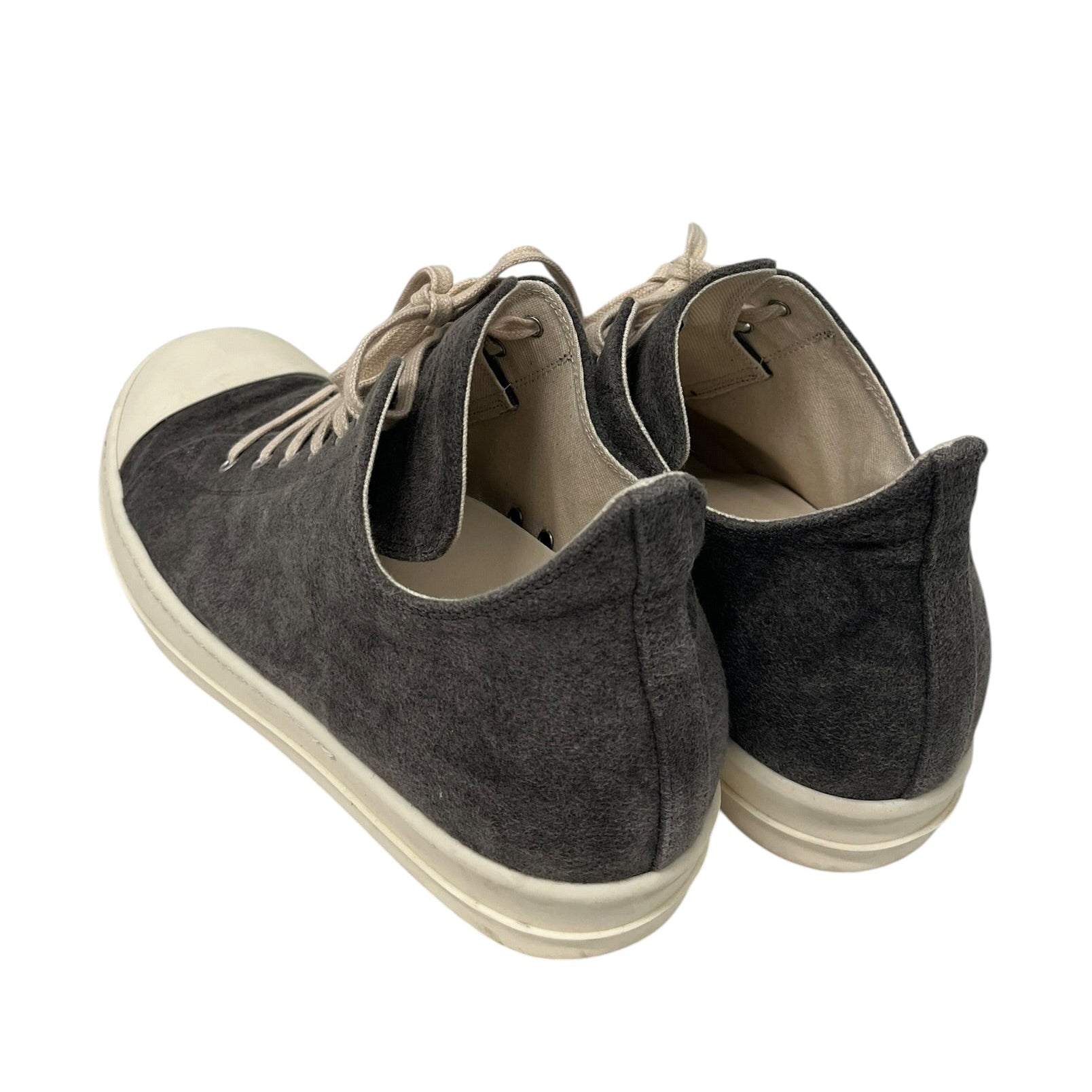 RICK OWENS DRKSHDW/Low-Sneakers/EU 46/Wool/GRY/U-Tip/WOOL LOW SNEAKER view 2