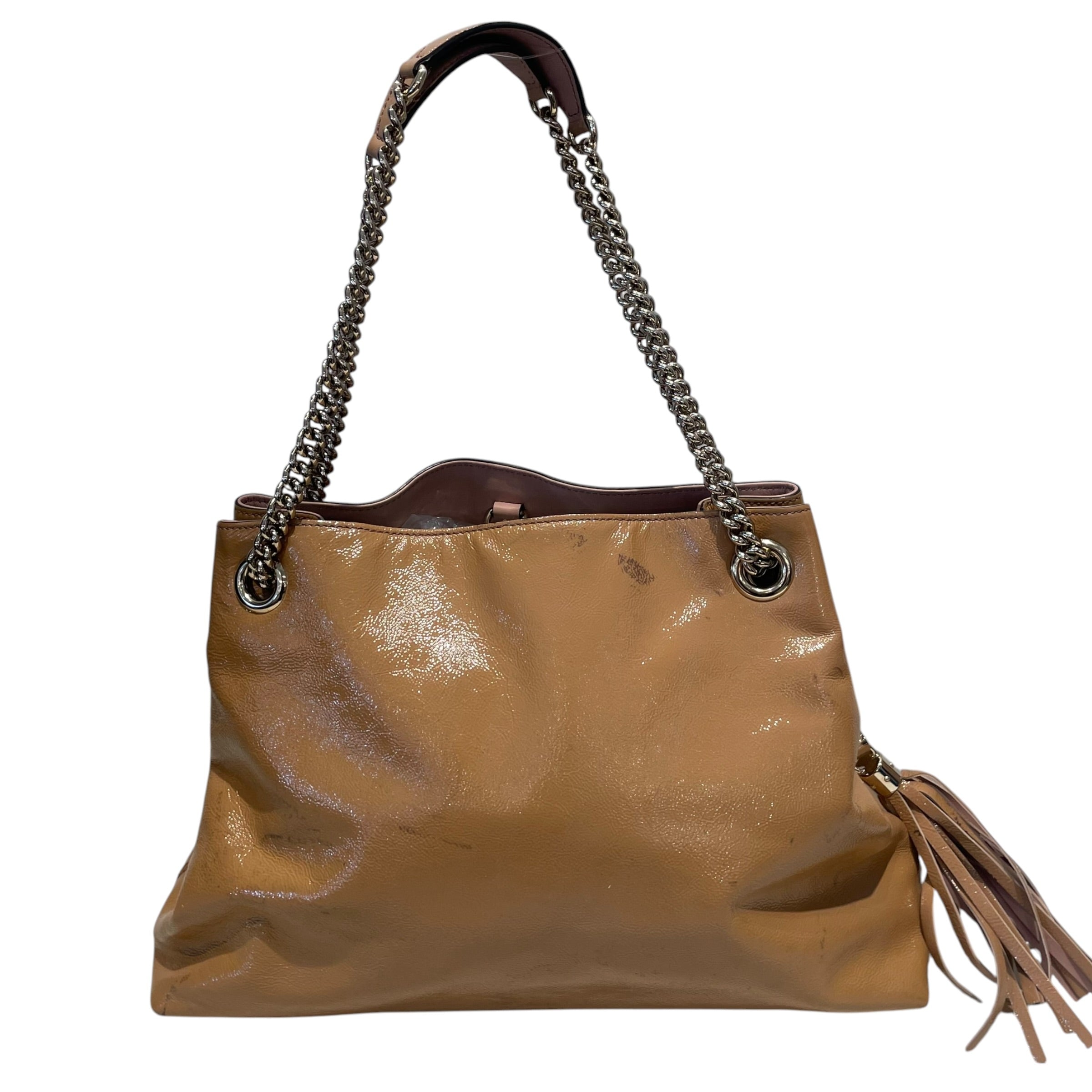 GUCCI/Tote Bag/Leather/BEG/Patent Soho view 2