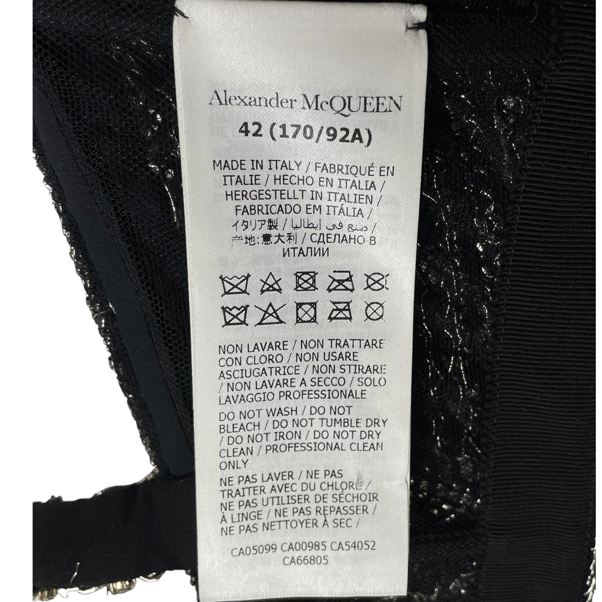 Alexander McQueen/SL Shirt/42/SLV/CRYSTAL ANATOMY CORSET W TAGS view 4