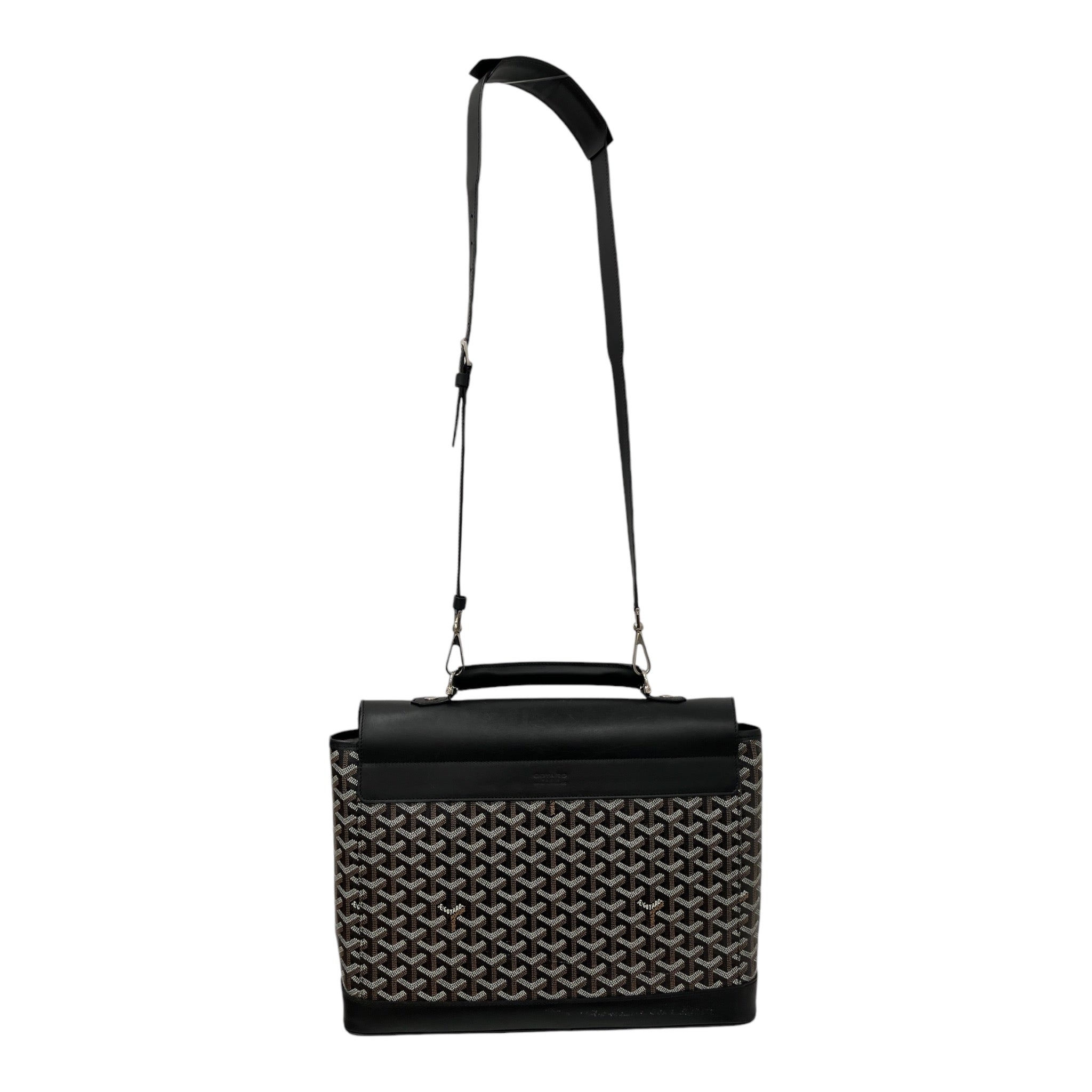 GOYARD/Cross Body Bag/L/Monogram/Leather/BRW/CITADIN MESSENGER BAG view 2