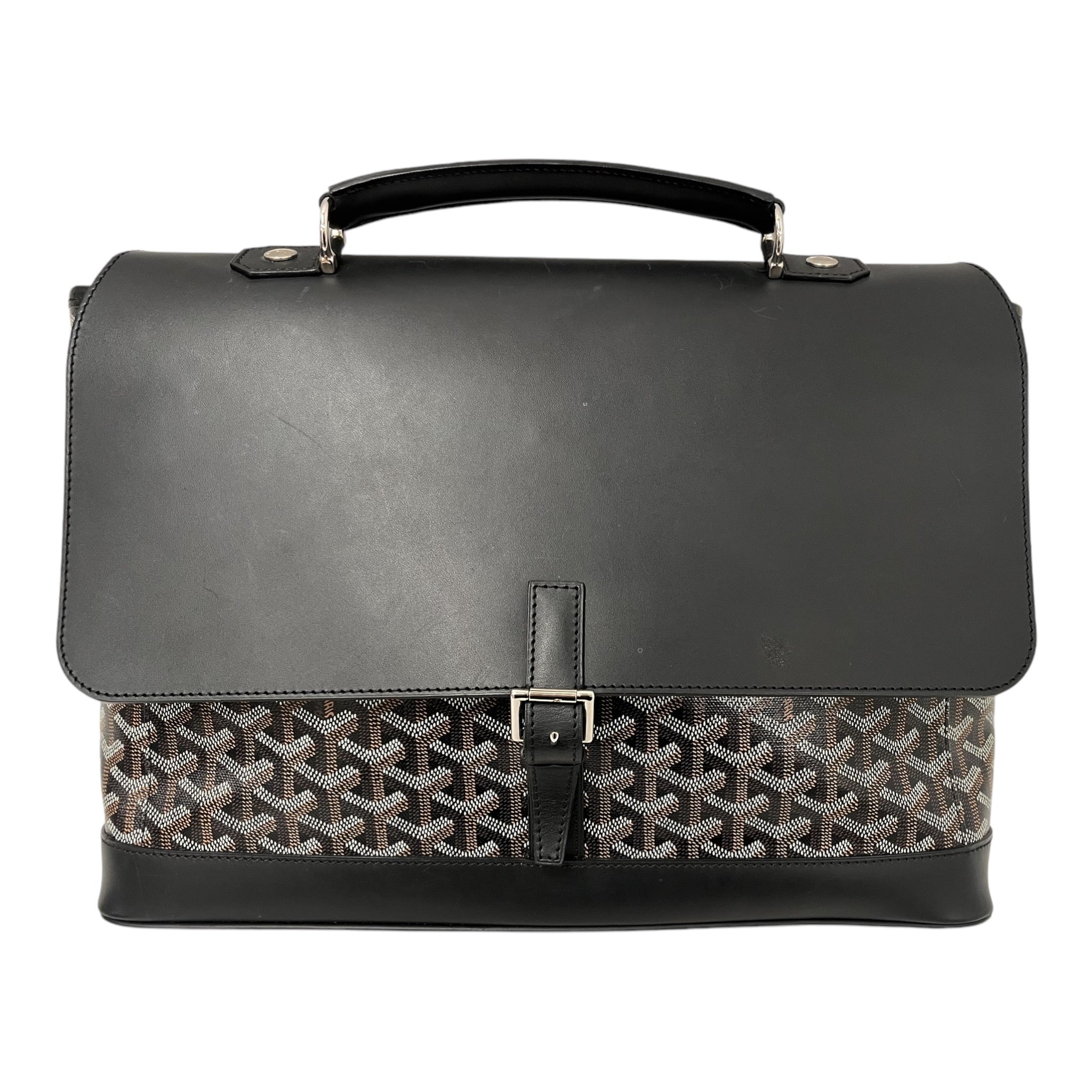 GOYARD/Cross Body Bag/L/Monogram/Leather/BRW/CITADIN MESSENGER BAG view 3