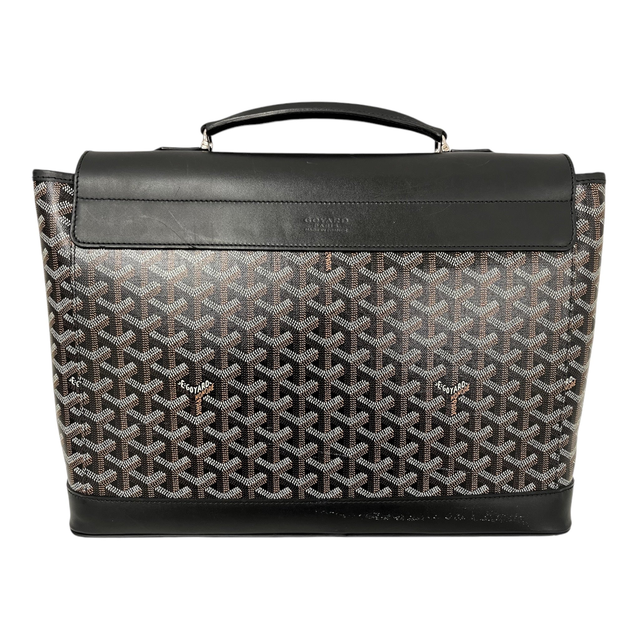 GOYARD/Cross Body Bag/L/Monogram/Leather/BRW/CITADIN MESSENGER BAG view 4