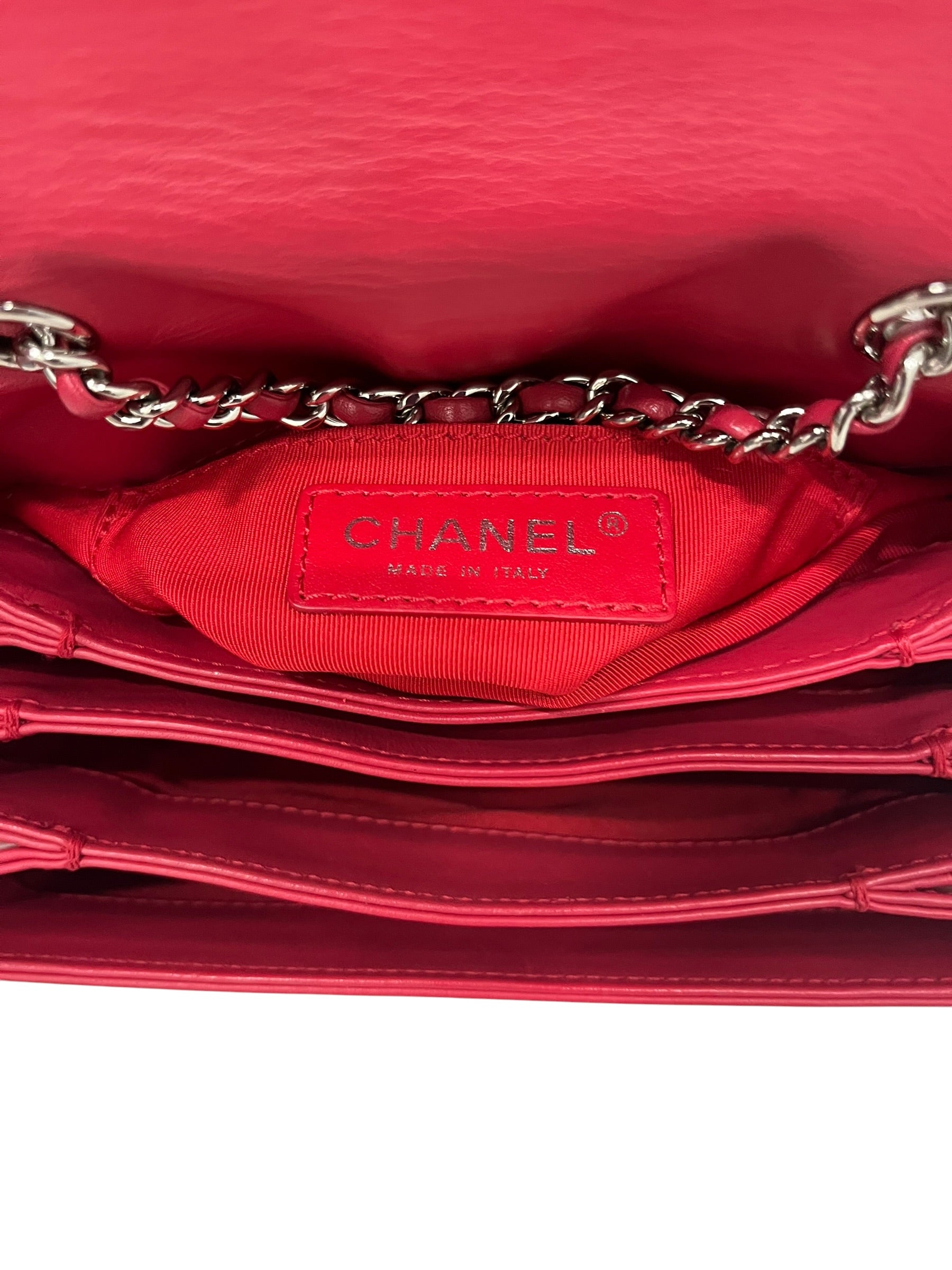 CHANEL/Cross Body Bag/Leather/RED/22285274 view 4