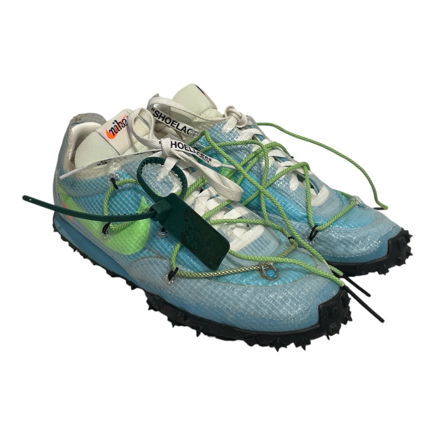 NIKE/OFF-WHITE/Low-Sneakers/US 10/BLU/WAFFLE RACER view 1