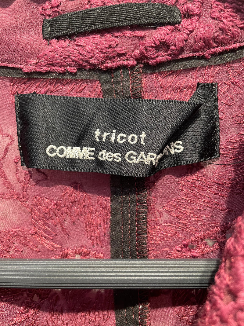 tricot COMME des GARCONS/Jacket/Floral Pattern/Polyester/BRD/
