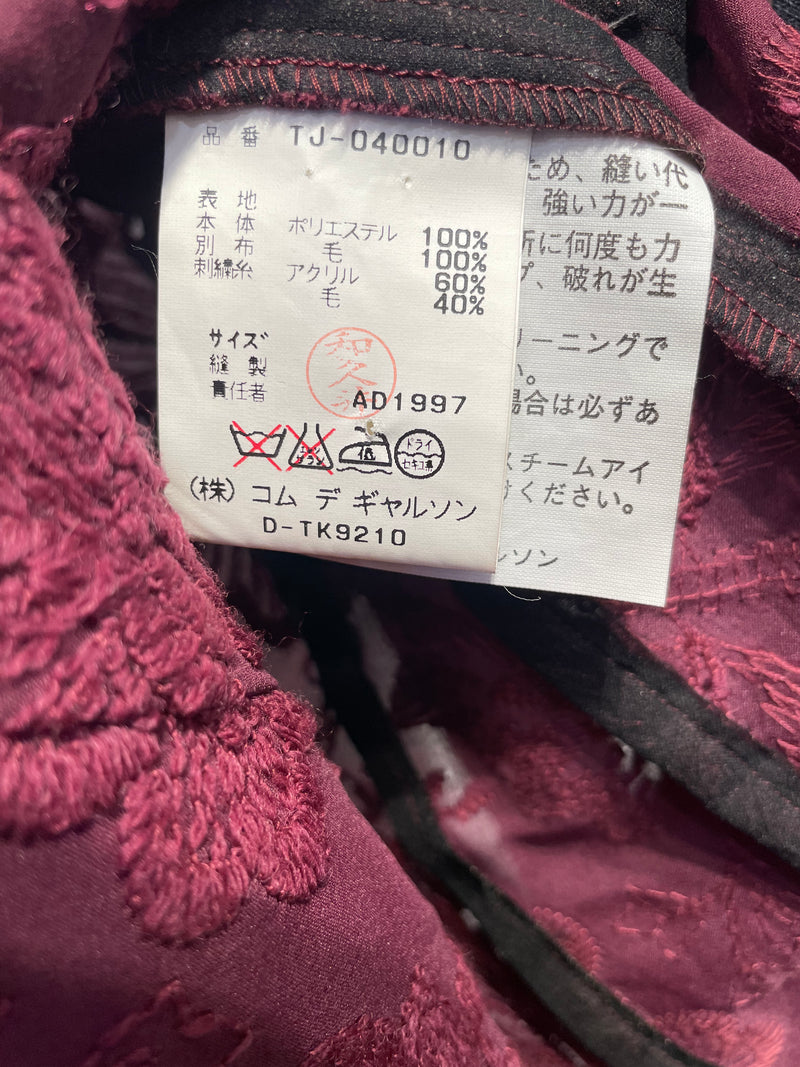 tricot COMME des GARCONS/Jacket/Floral Pattern/Polyester/BRD/