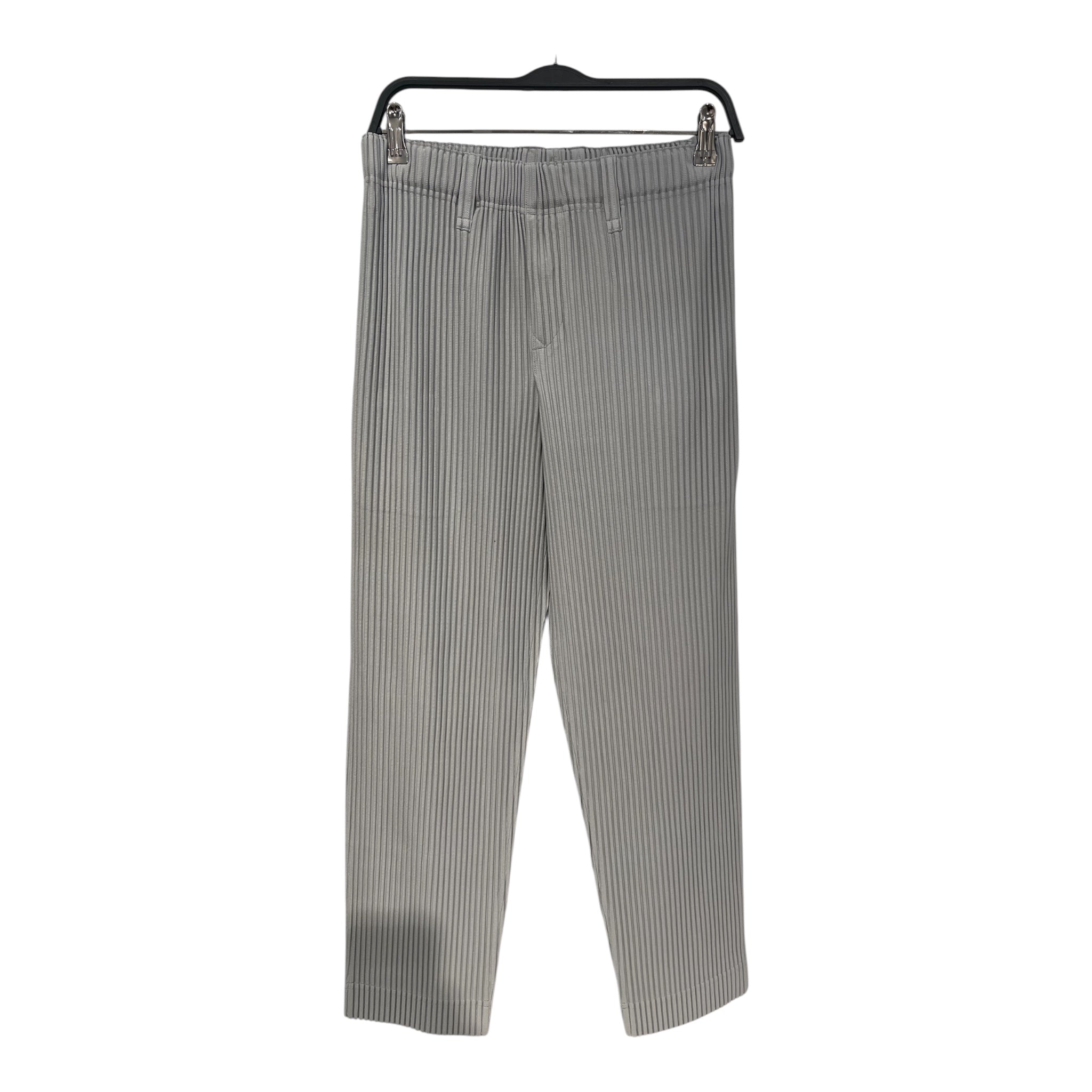 HOMME PLISSE ISSEY MIYAKE/Straight Pants/1/Polyester/GRY/HP39JF450 pleated pants view 1