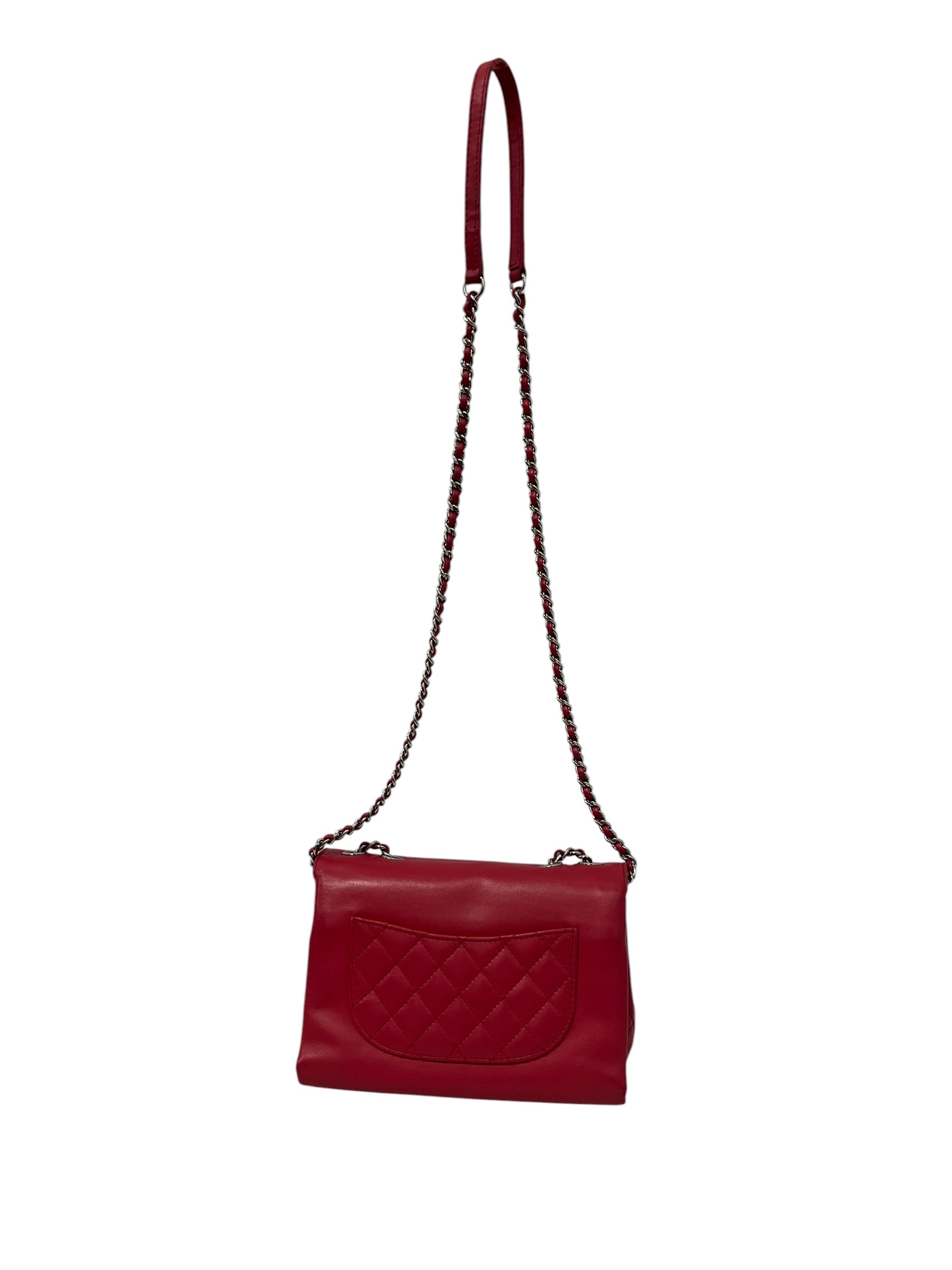 CHANEL/Cross Body Bag/Leather/RED/22285274 view 2