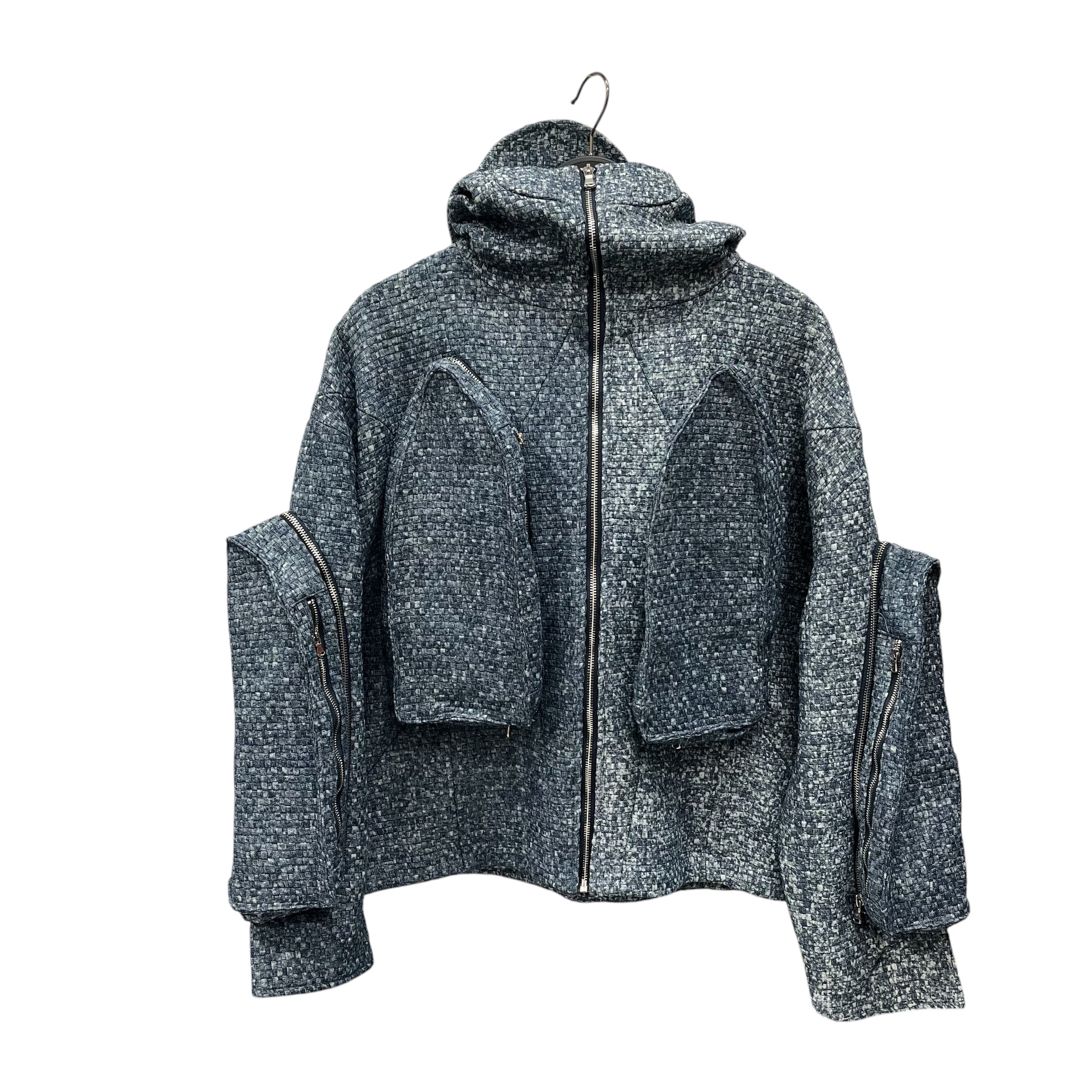 WHO DECIDES WAR/Jacket/L/Denim/IDG/All Over Print/CLANDESTINE COAT view 1