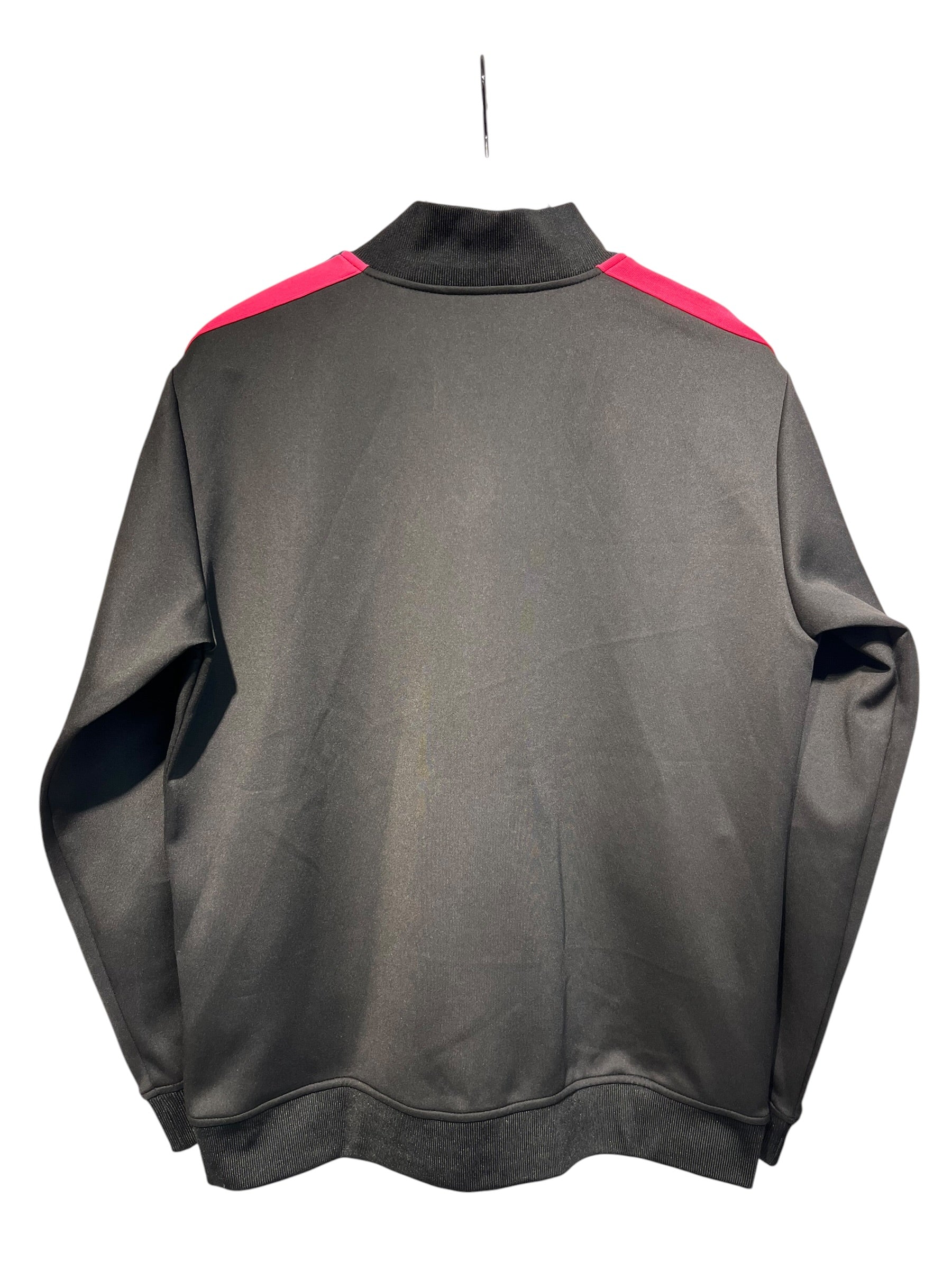 Palm Angels/Track Jkt/M/Polyester/BLK/two pink stripe down arms view 2