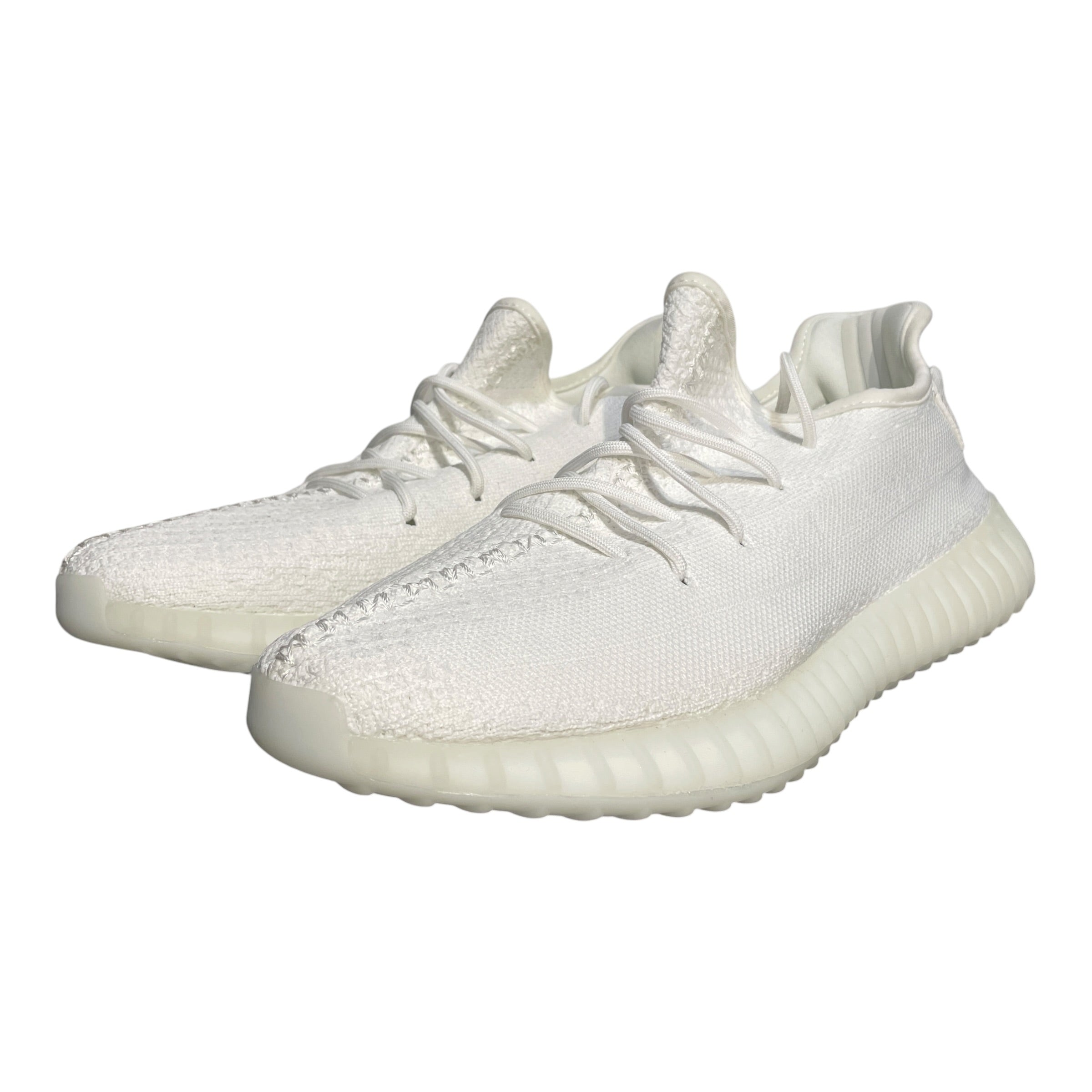adidas/YEEZY/Low-Sneakers/US 10/Cotton/WHT/350 All White view 3