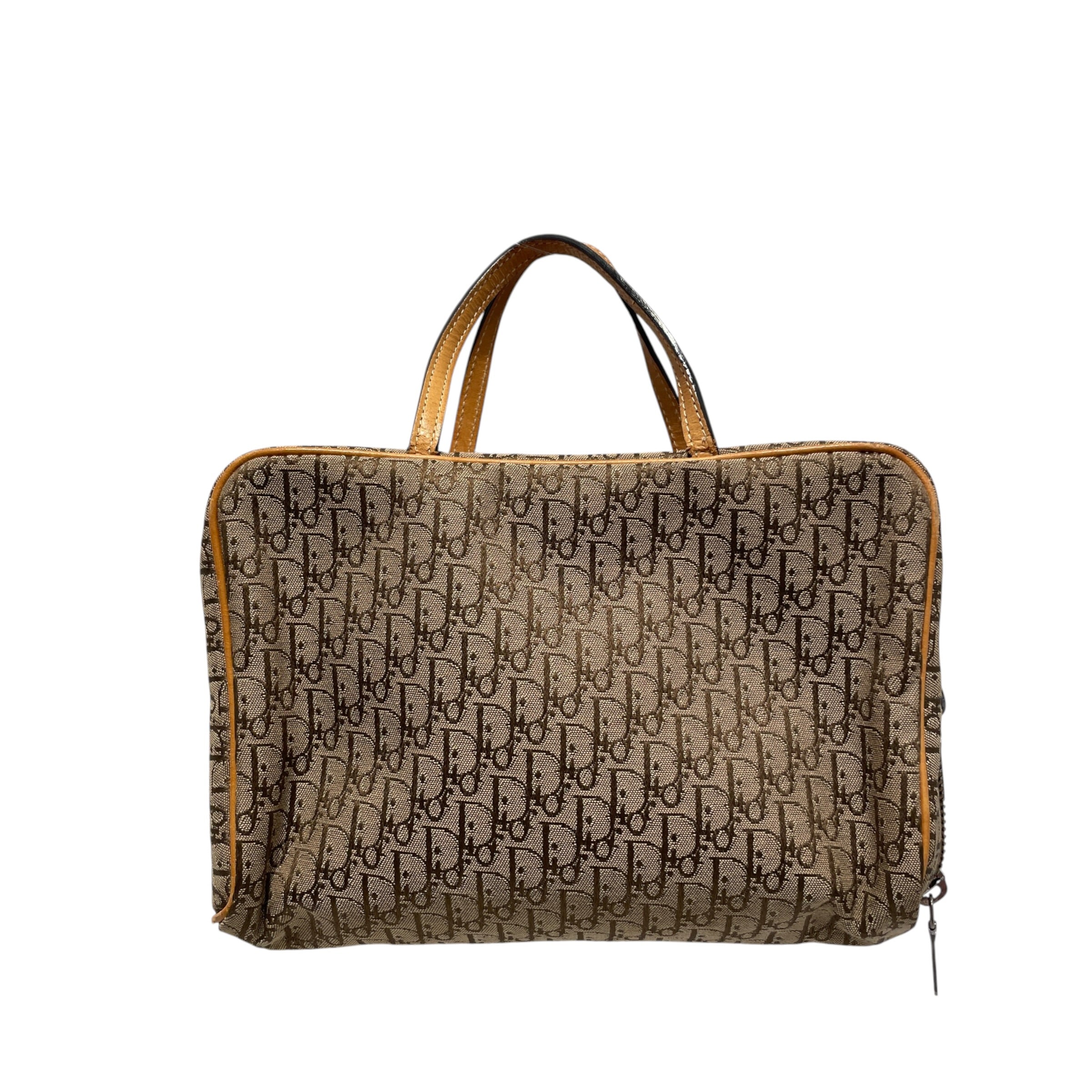 Christian Dior/Hand Bag/Monogram/Cotton/BEG/Diorissimo Cosmetic Bag view 1
