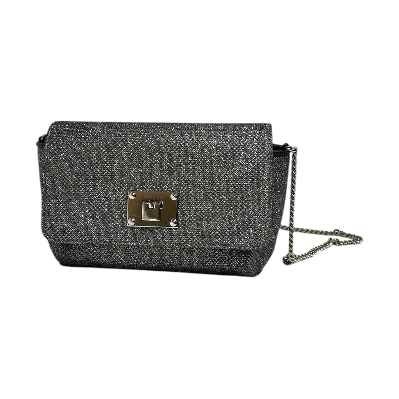 JIMMY CHOO/Cross Body Bag/Glitter/SLV/