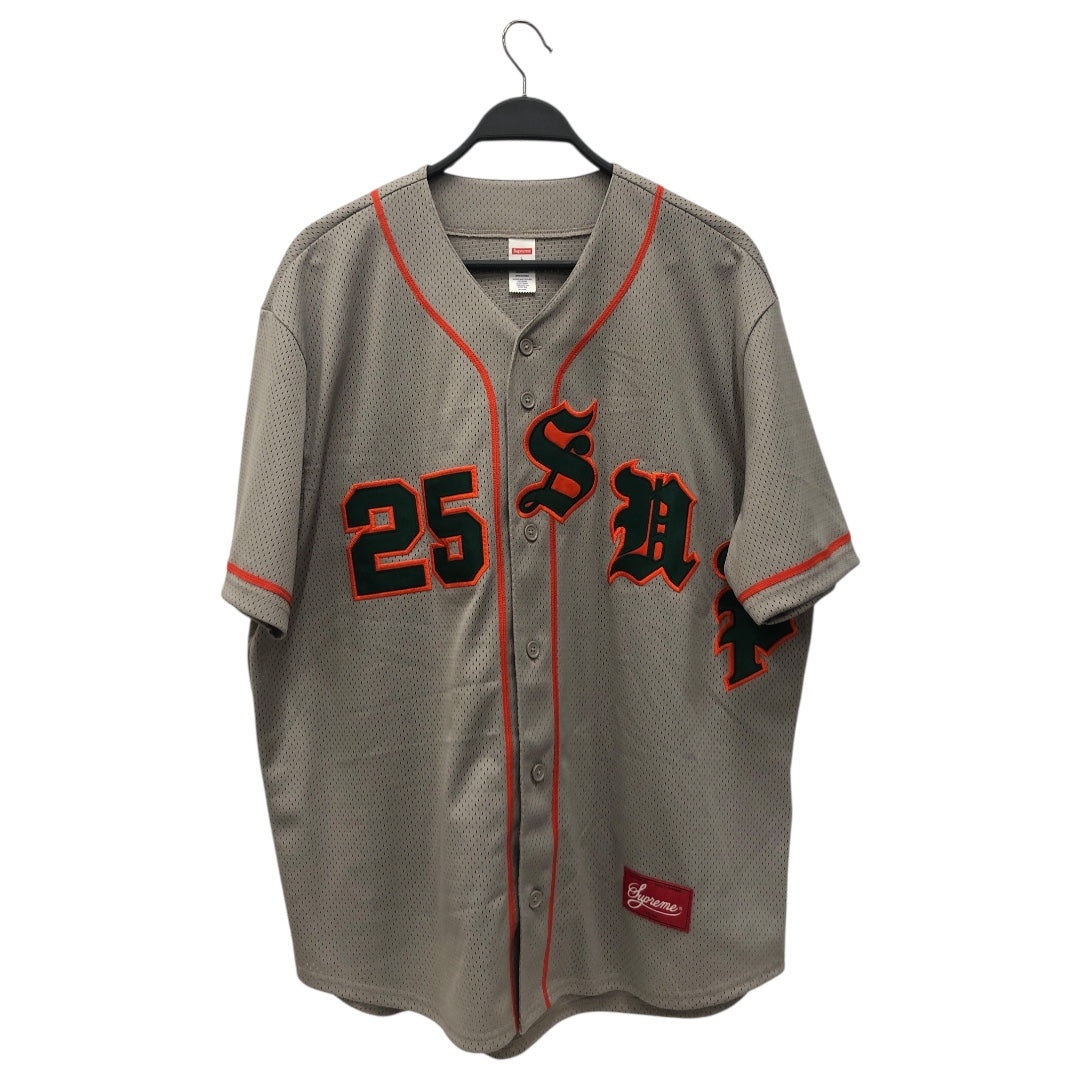 Supreme/T-Shirt/L/Nylon/GRY/OLD ENGLISH JERSEY view 1
