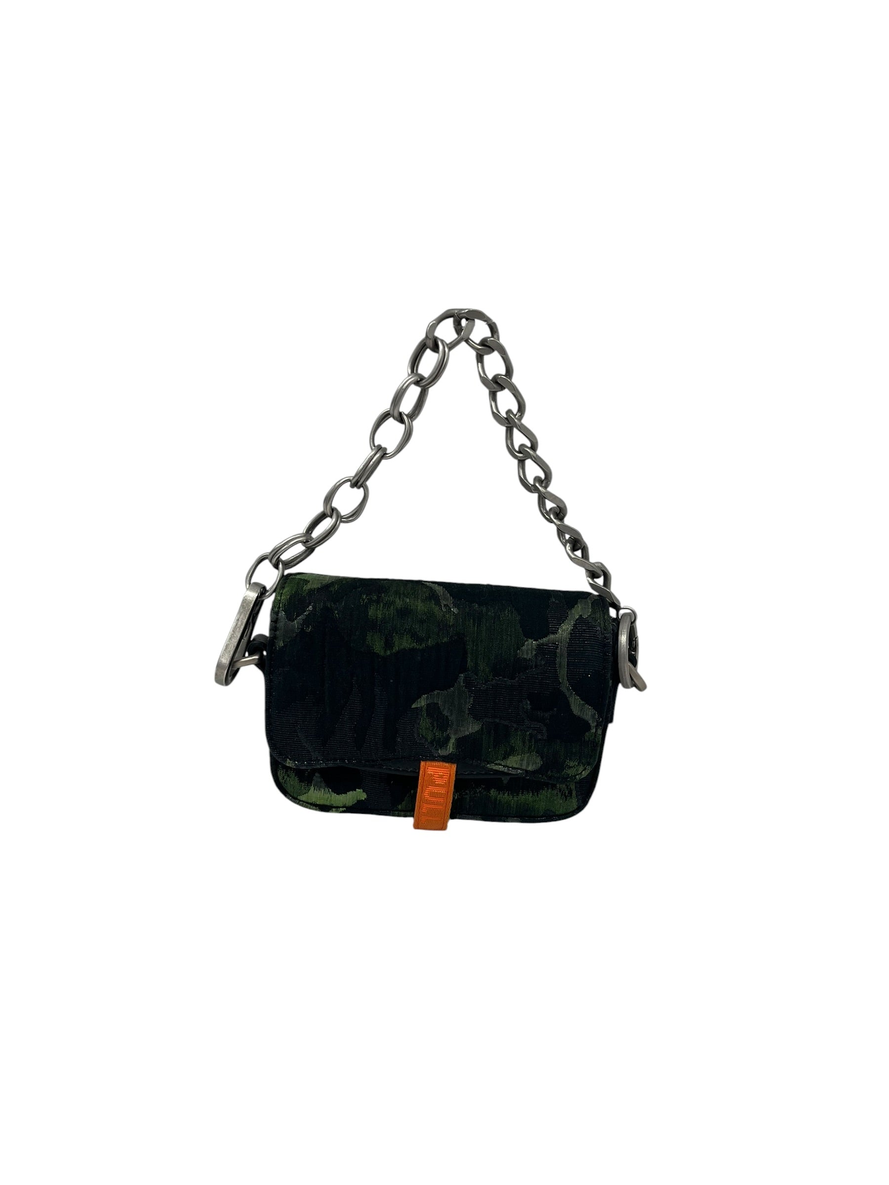 HERON PRESTON/Bag/Camouflage/Cotton/GRN/CAMO MINI PURSE W SILVER CHAIN view 1