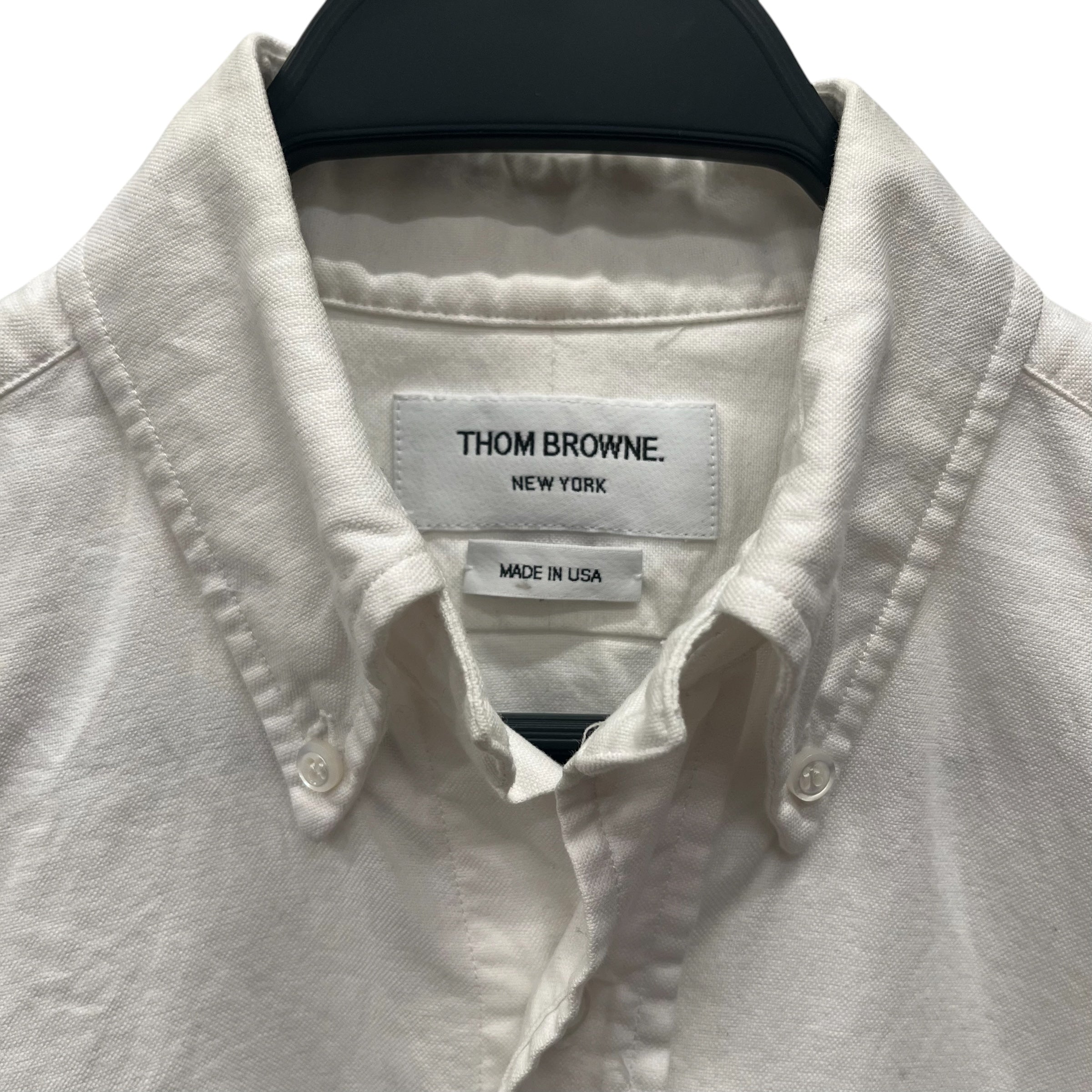 THOM BROWNE. NEW YORK/LS Shirt/M/Cotton/WHT/ view 3