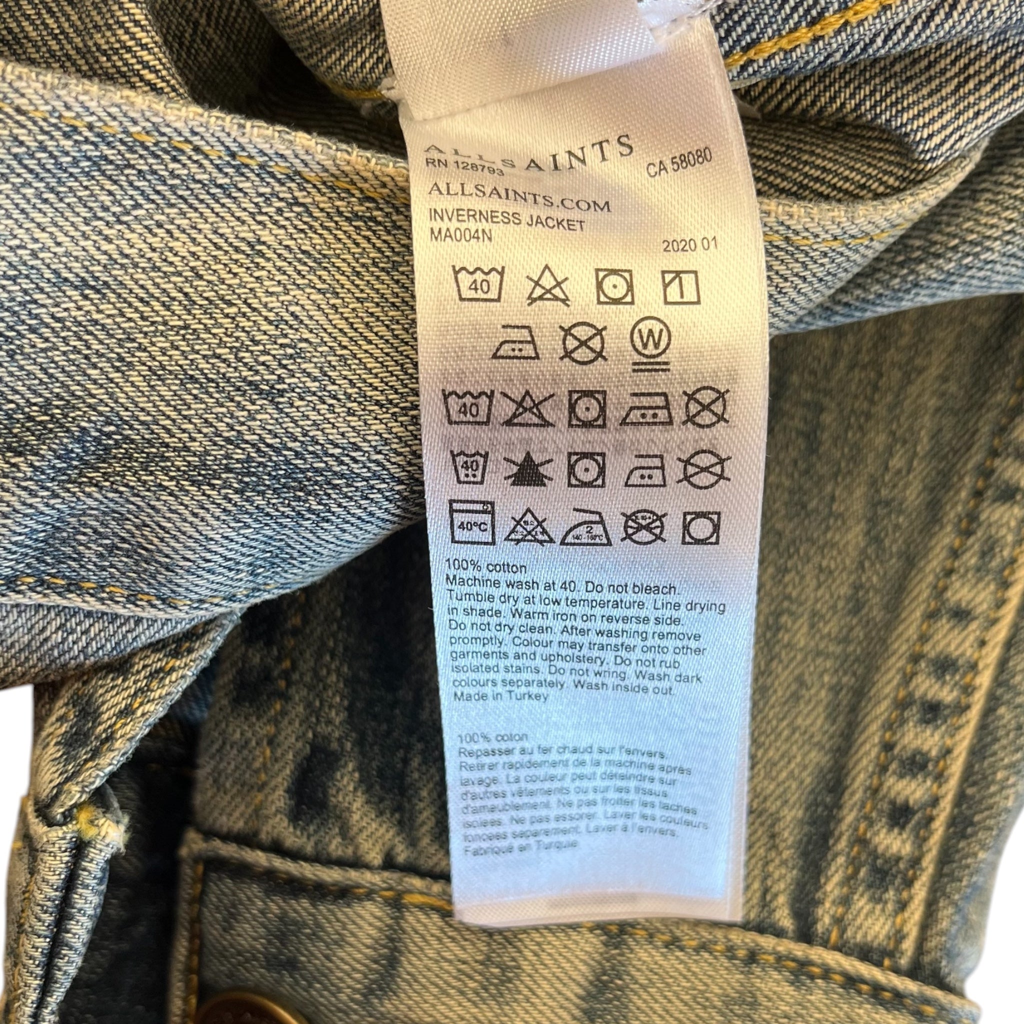 ALLSAINTS/Denim Jkt/L/Denim/IDG/inverness jacket view 4